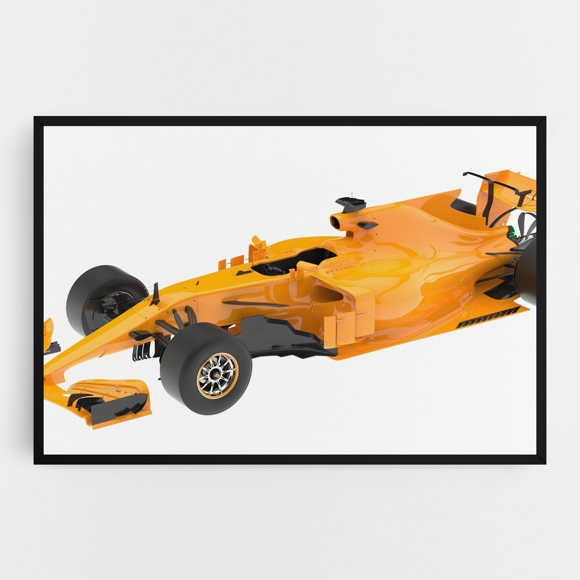Tablou Canvas Yellow F1 Toy mockup 0