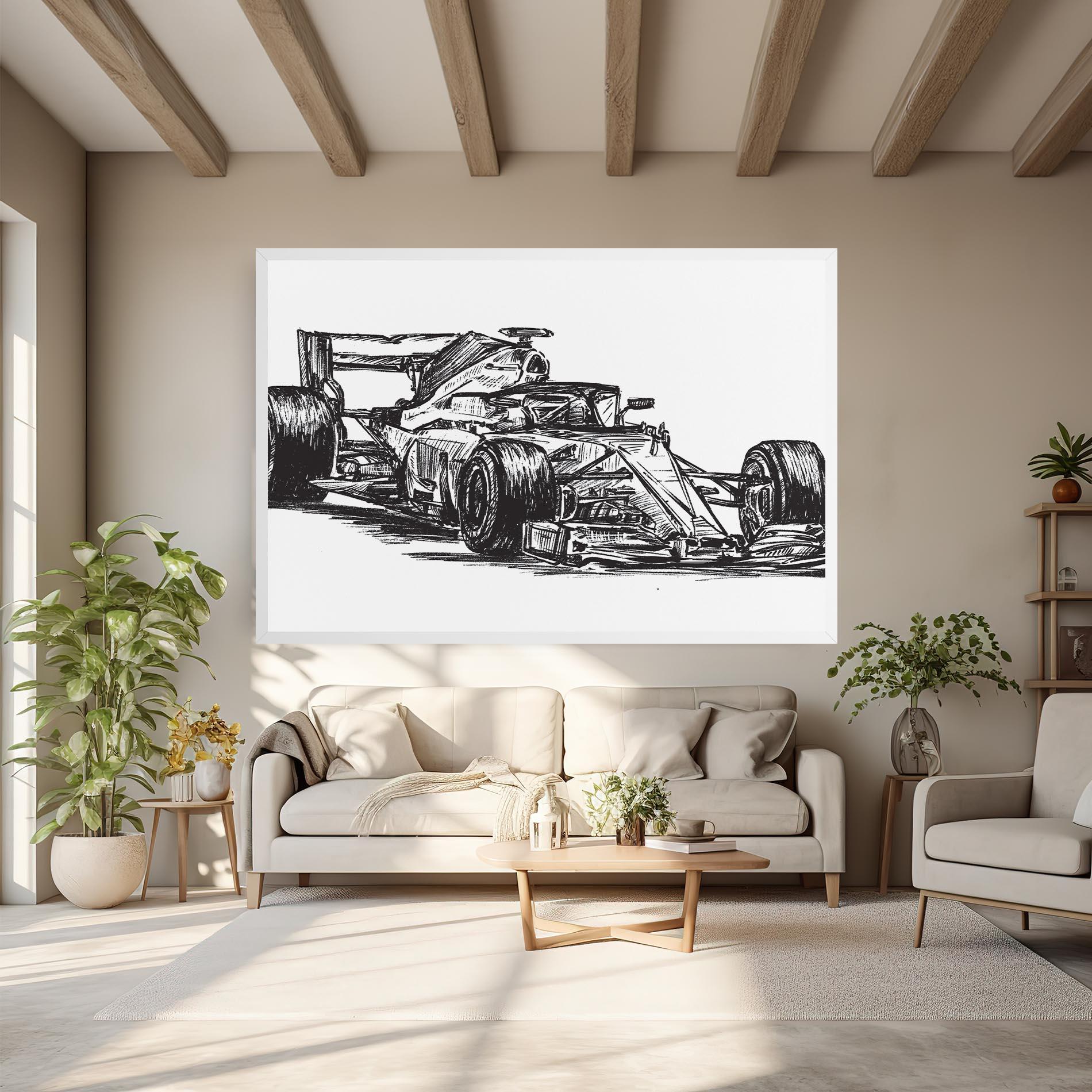 Tablou Canvas Black Line F1 mockup 6
