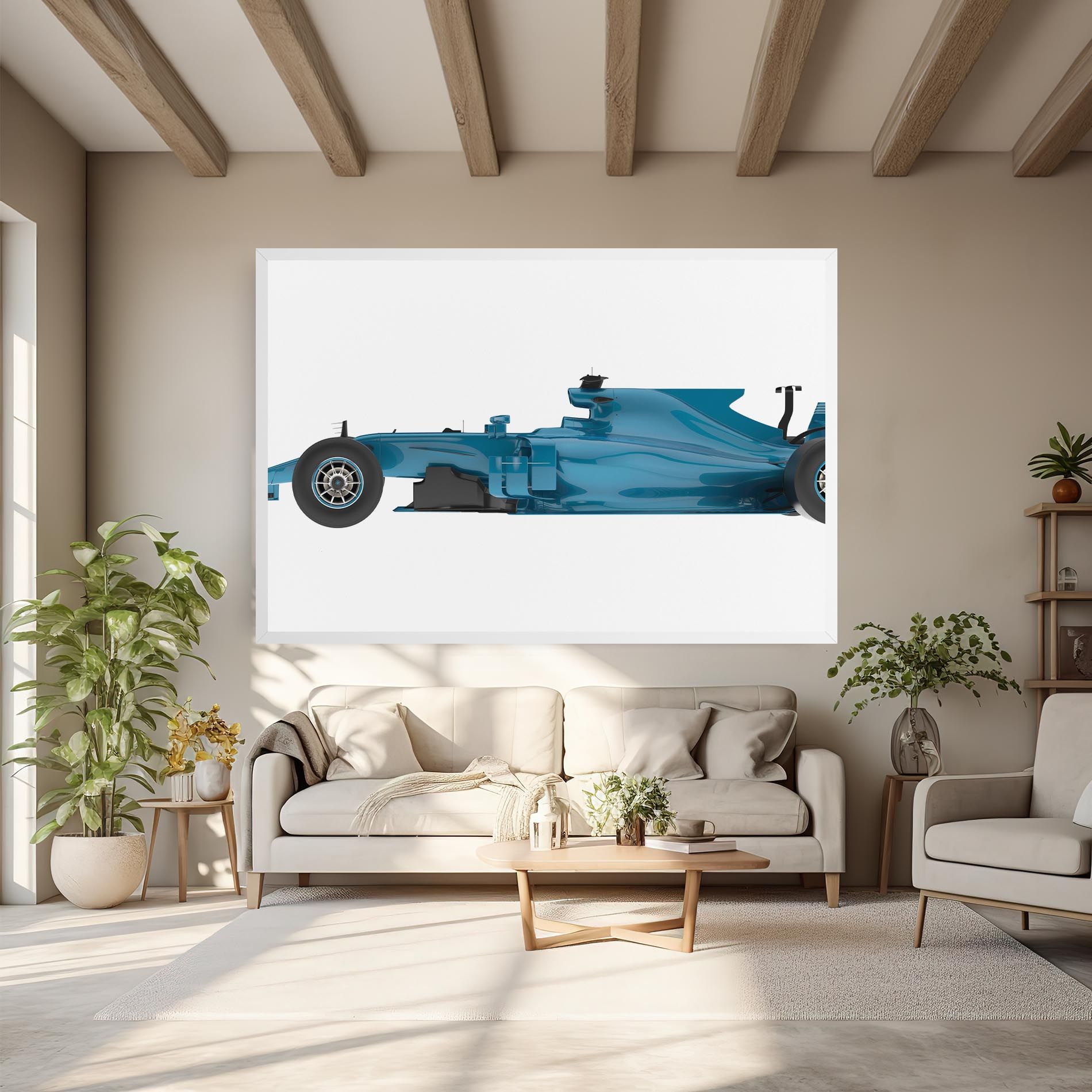 Blue F1 Toy mockup 6