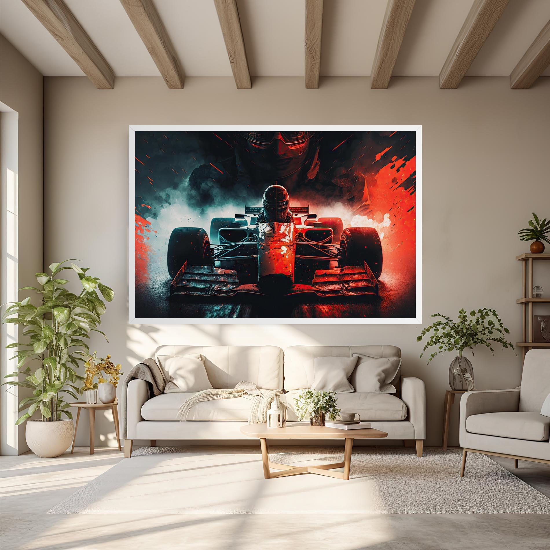 Tablou Canvas Blue Red F1 mockup 6