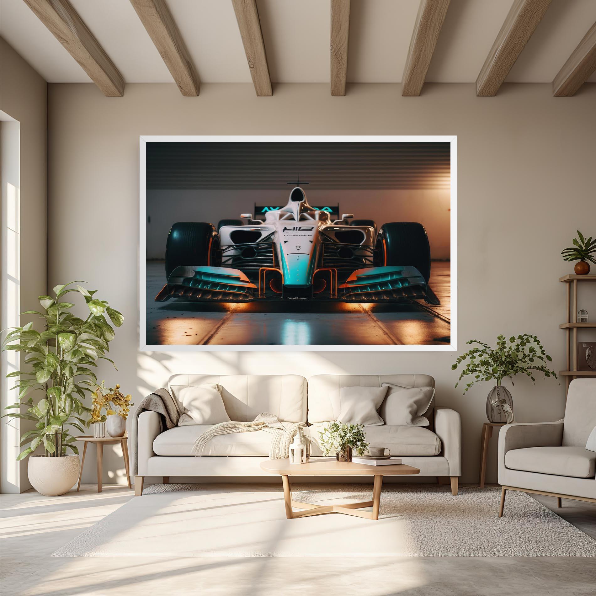 Tablou Canvas Blue White F1 mockup 6