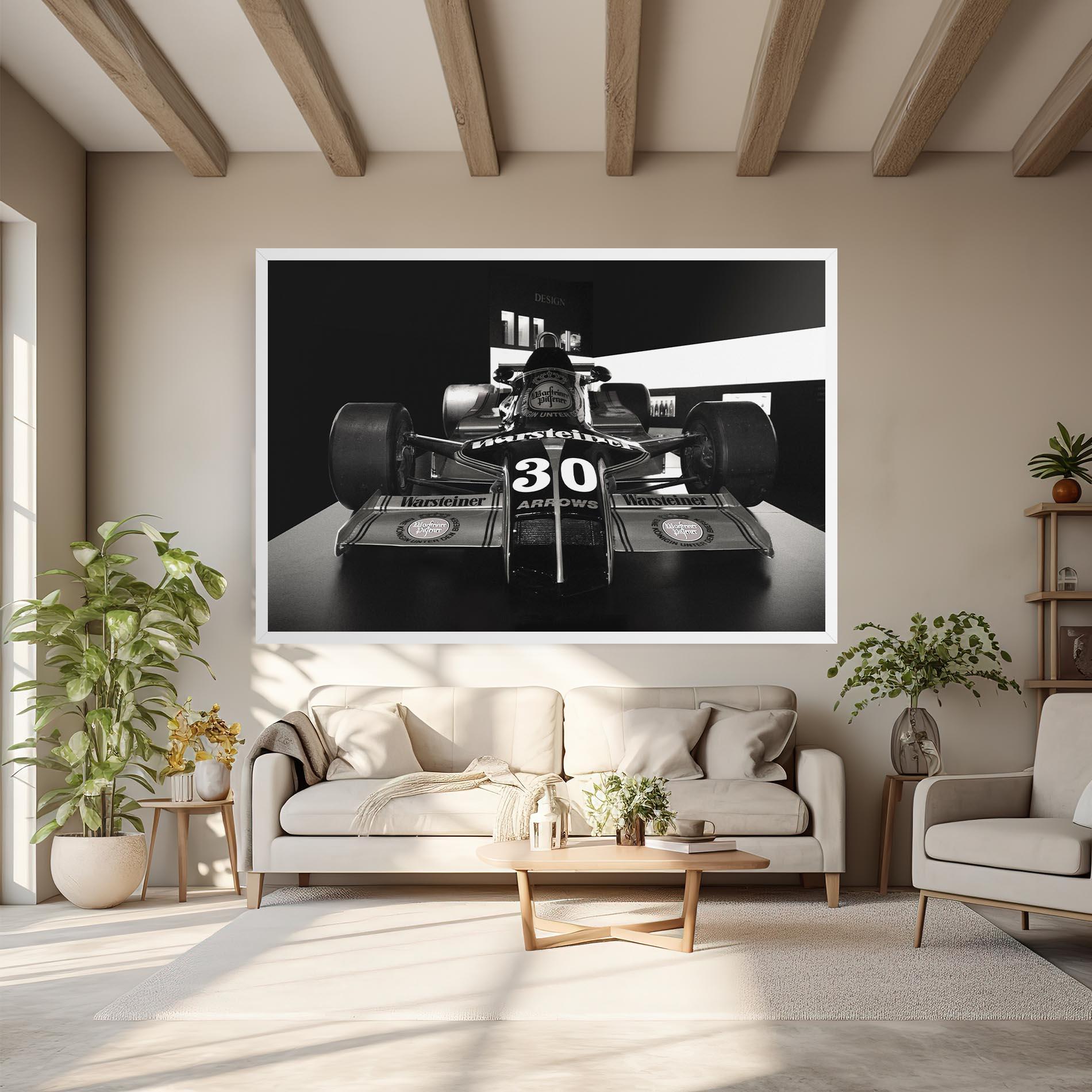 Tablou Canvas Formula 1 Car Grey mockup 6