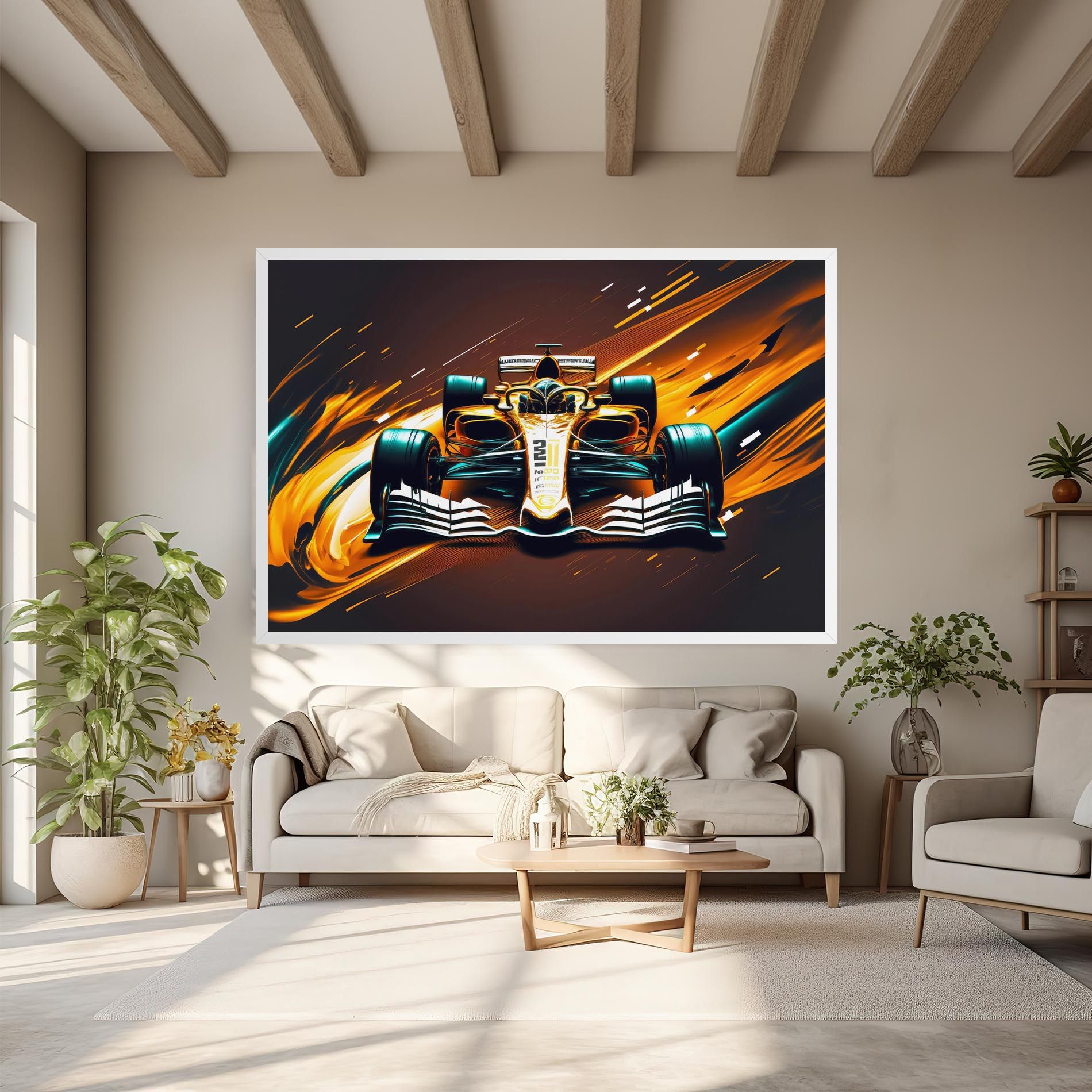 Orange Racing Car mockup 6