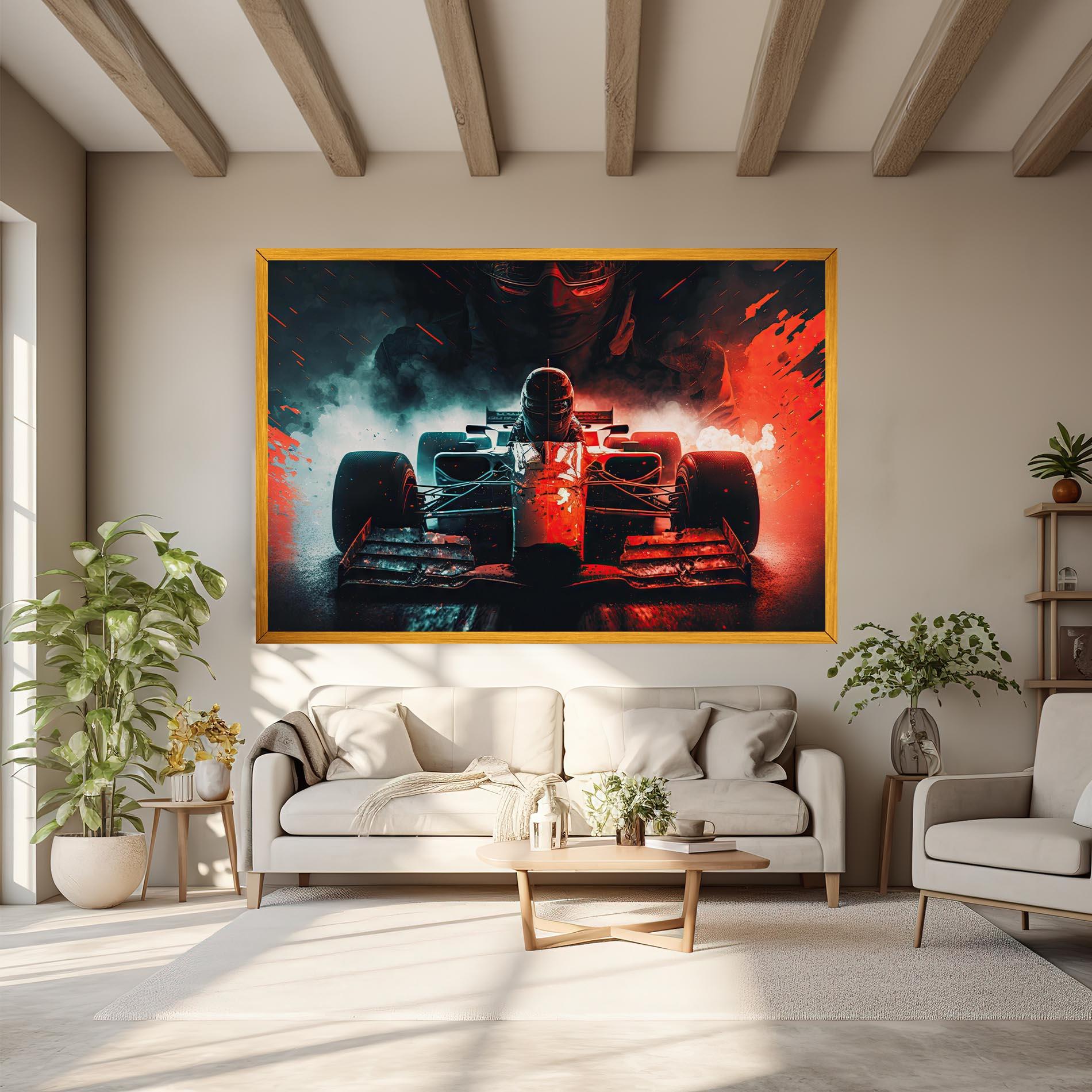 Tablou Canvas Blue Red F1 mockup 6