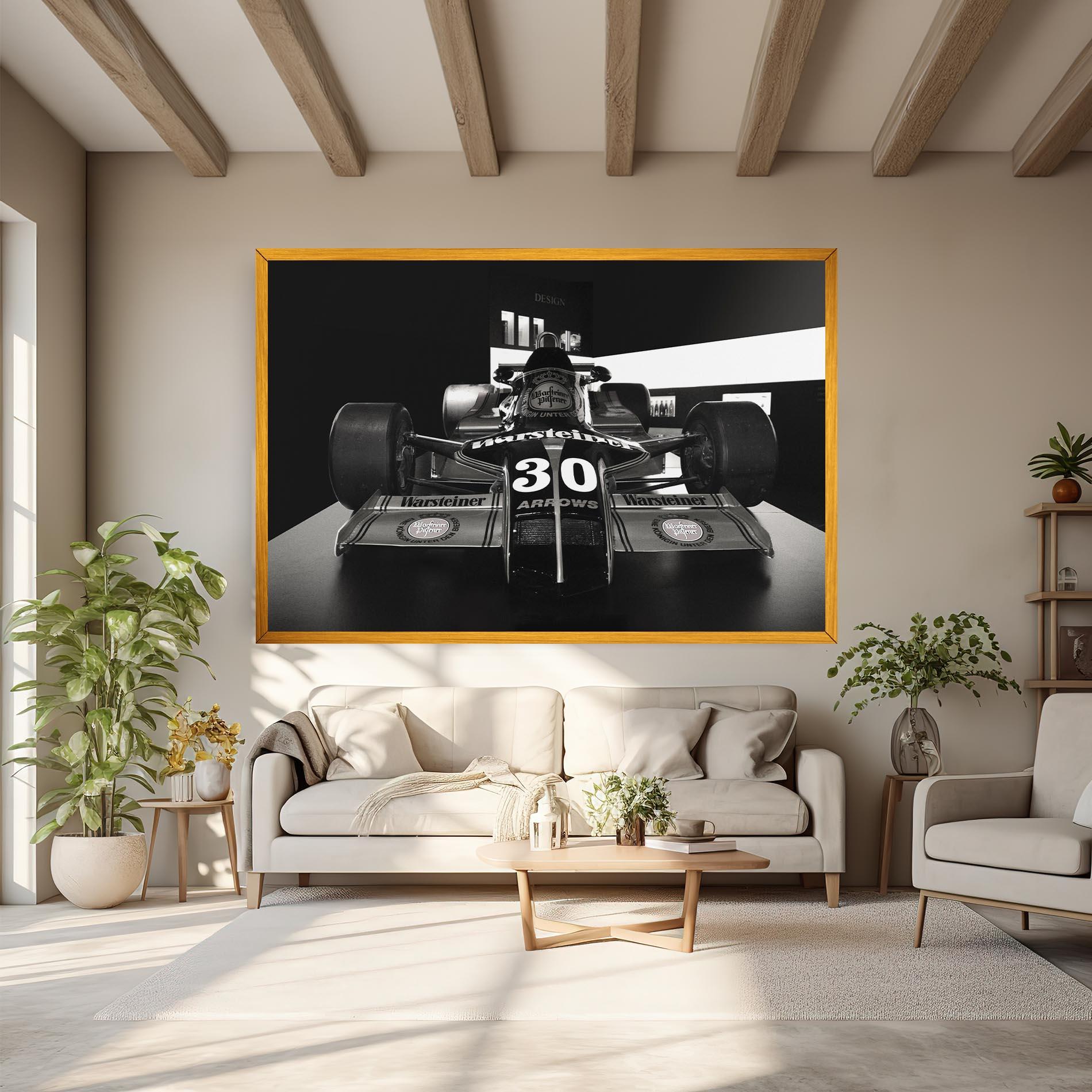 Tablou Canvas Formula 1 Car Grey mockup 6