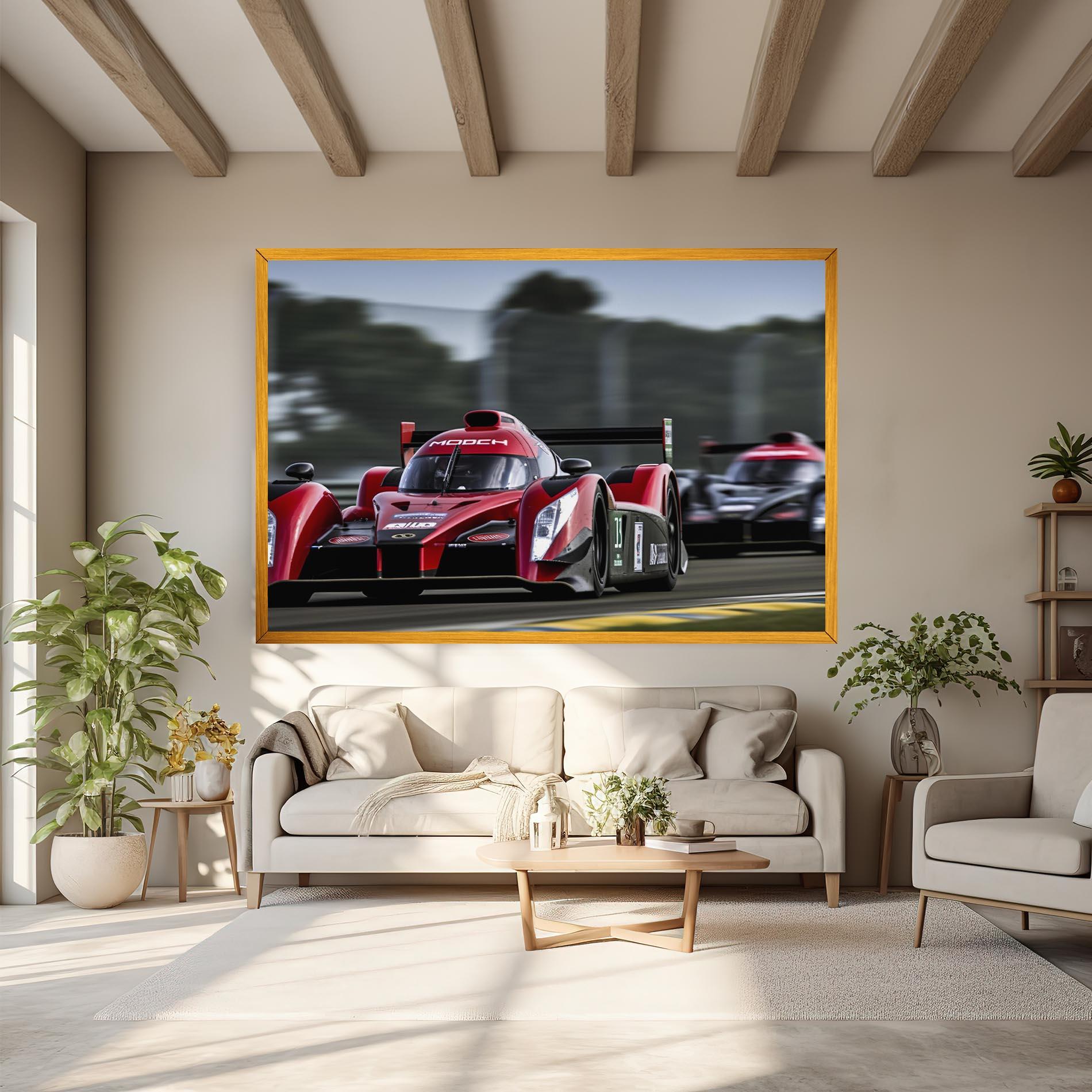 Tablou Canvas Red Racing Cars mockup 6