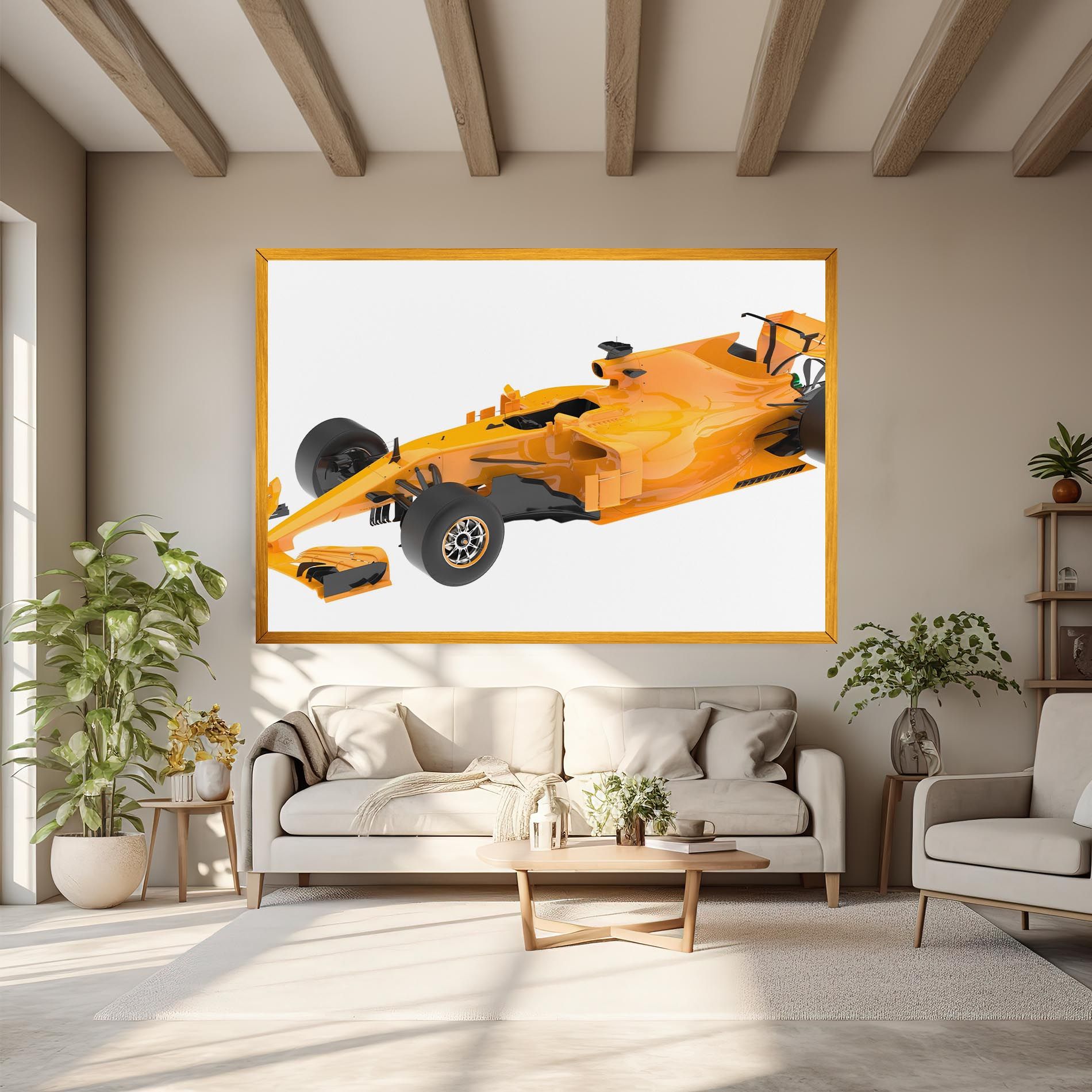 Yellow F1 Toy mockup 6