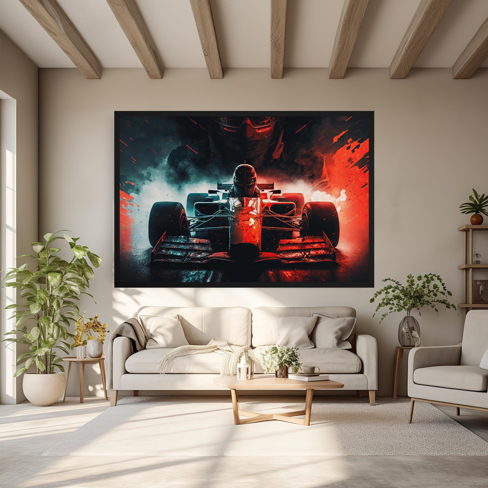 Tablou Canvas Blue Red F1 mockup 6