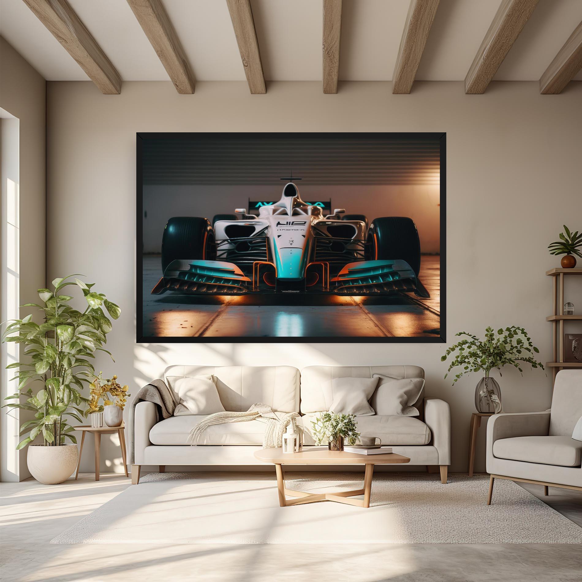 Tablou Canvas Blue White F1 mockup 6