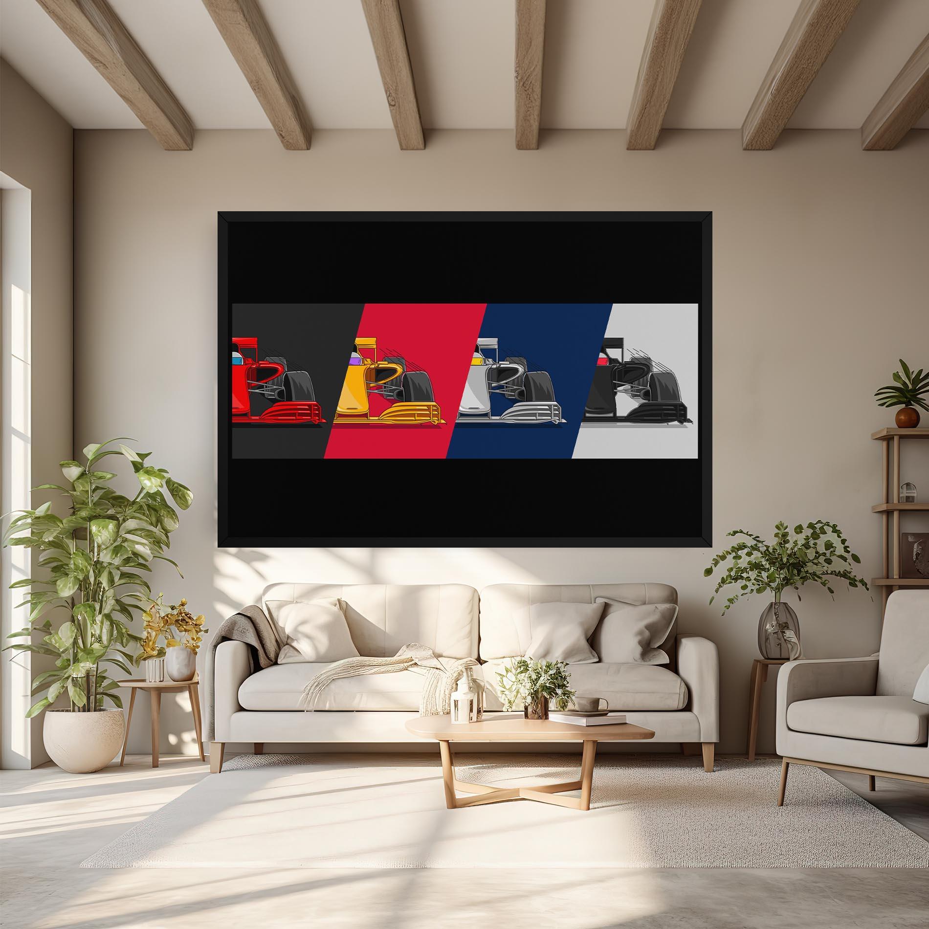 Tablou Canvas F1 Cars mockup 6