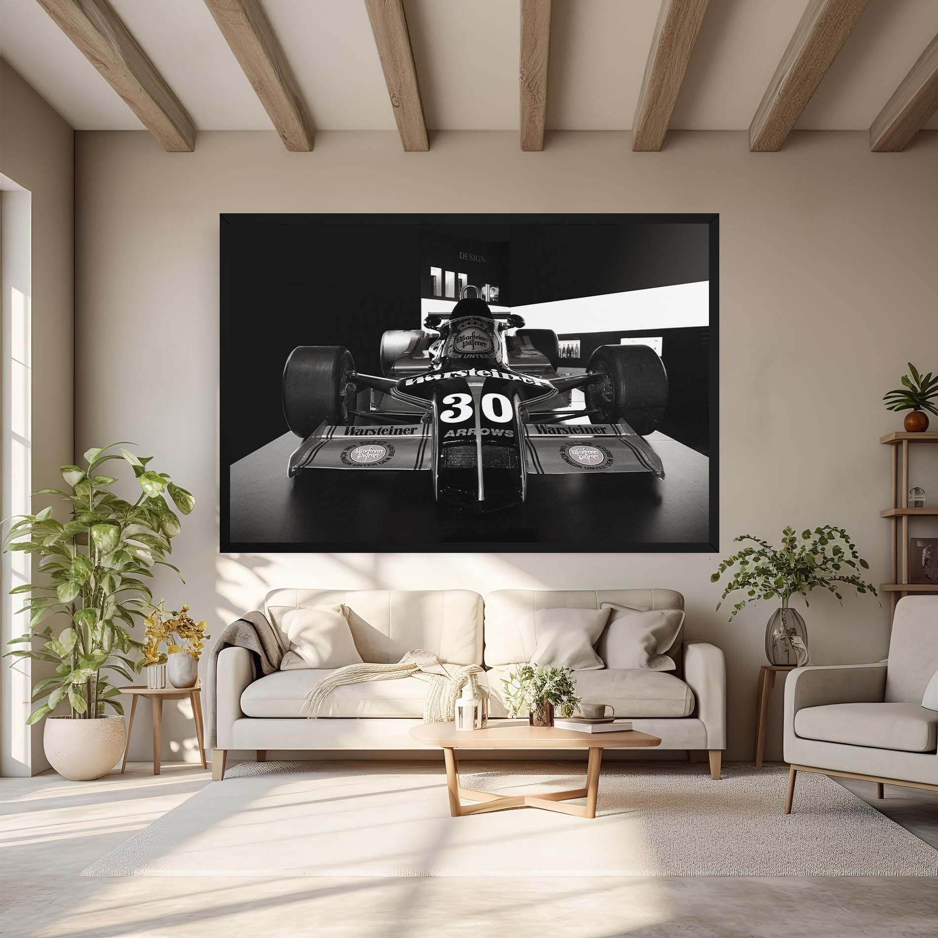 Formula 1 Car Grey mockup 6