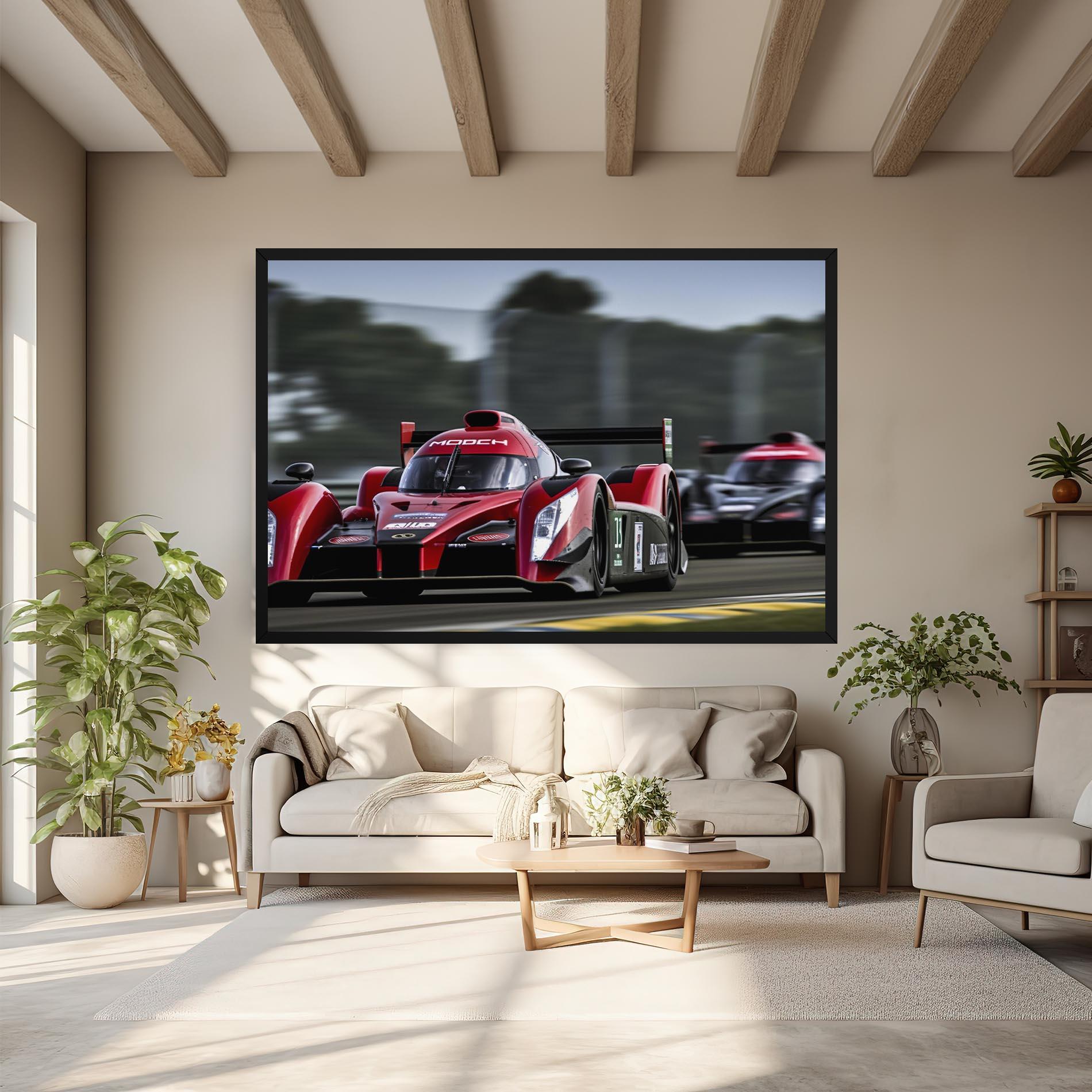 Tablou Canvas Red Racing Cars mockup 6