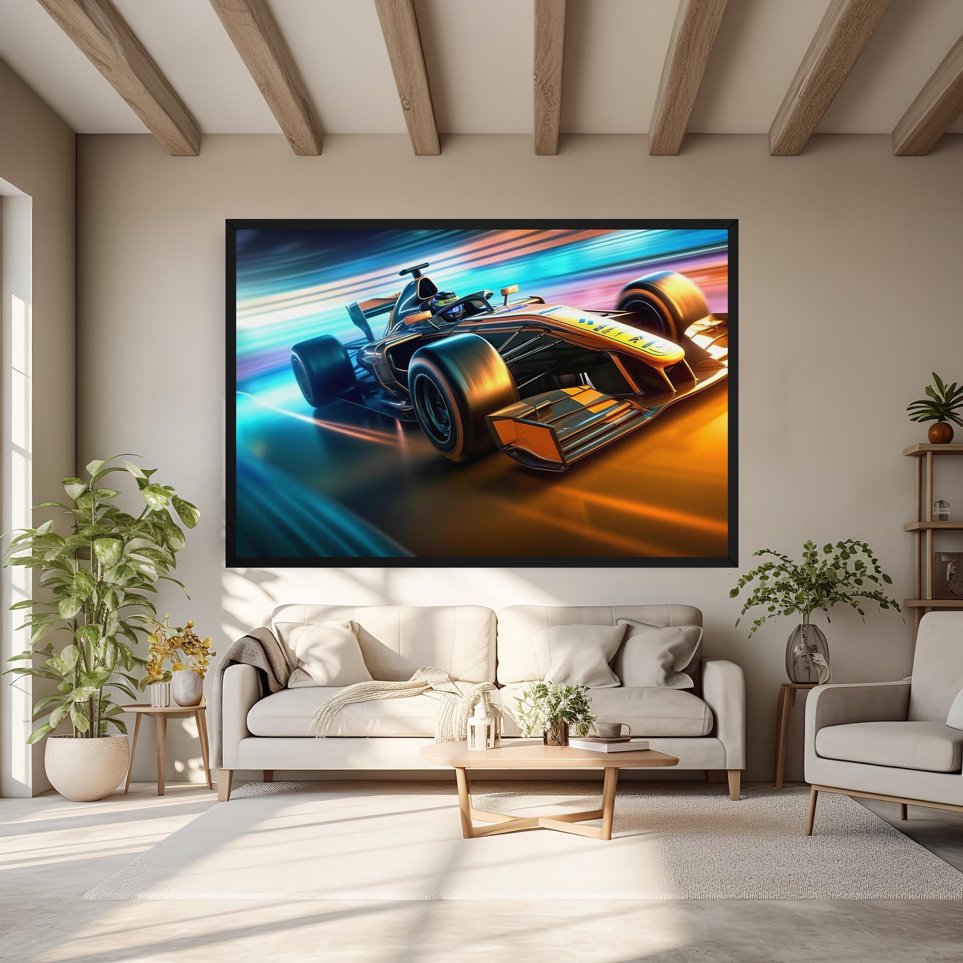 Tablou Canvas Yellow Blue F1 mockup 6