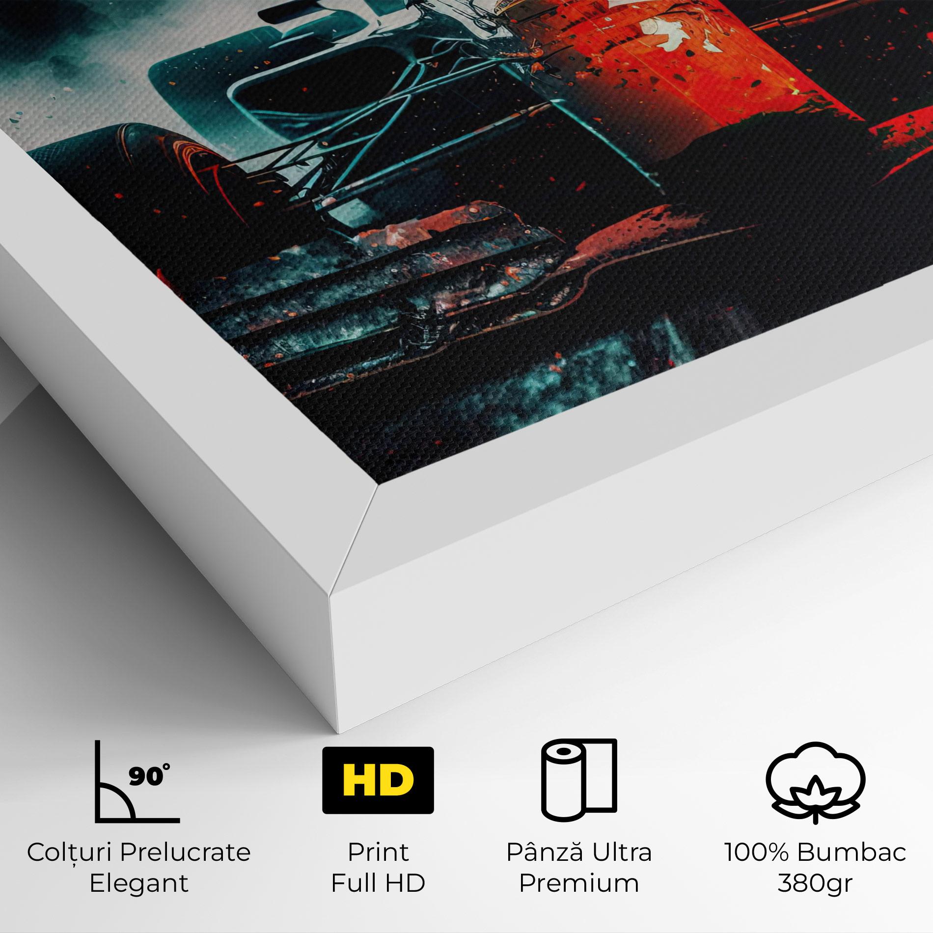 Tablou Canvas Blue Red F1 mockup 4
