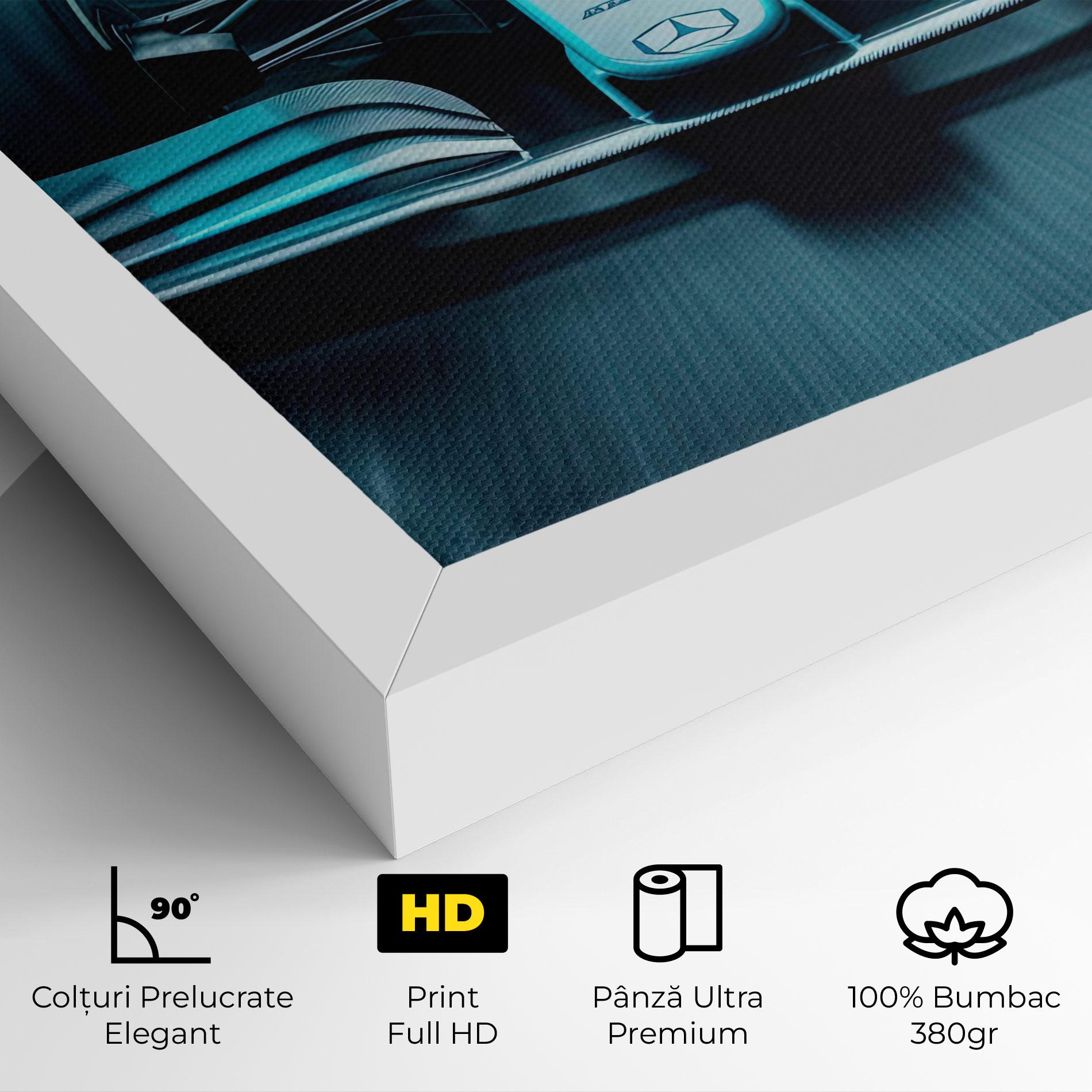 Tablou Canvas F1 Smoke Cars mockup 4