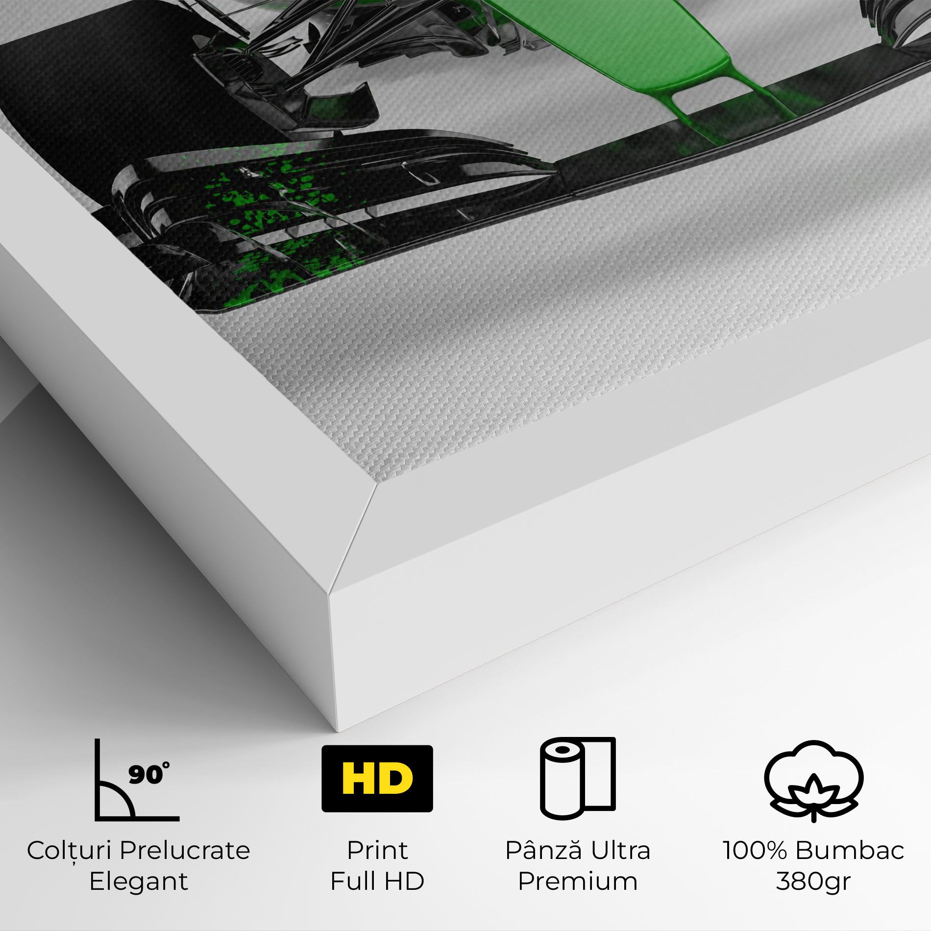 Green F1 Car mockup 4