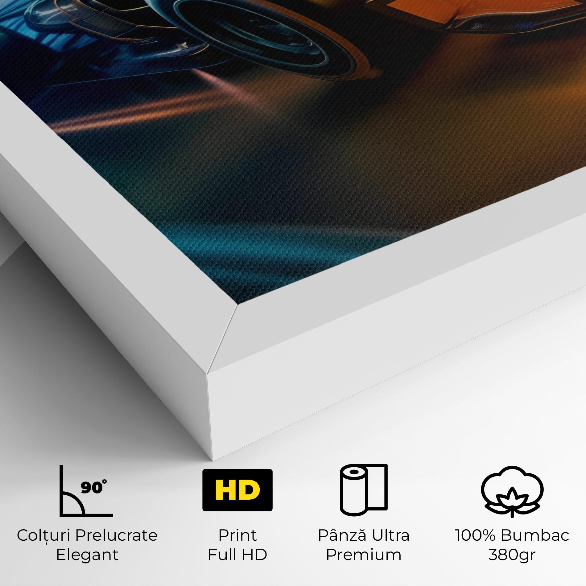 Tablou Canvas Yellow Blue F1 mockup 4
