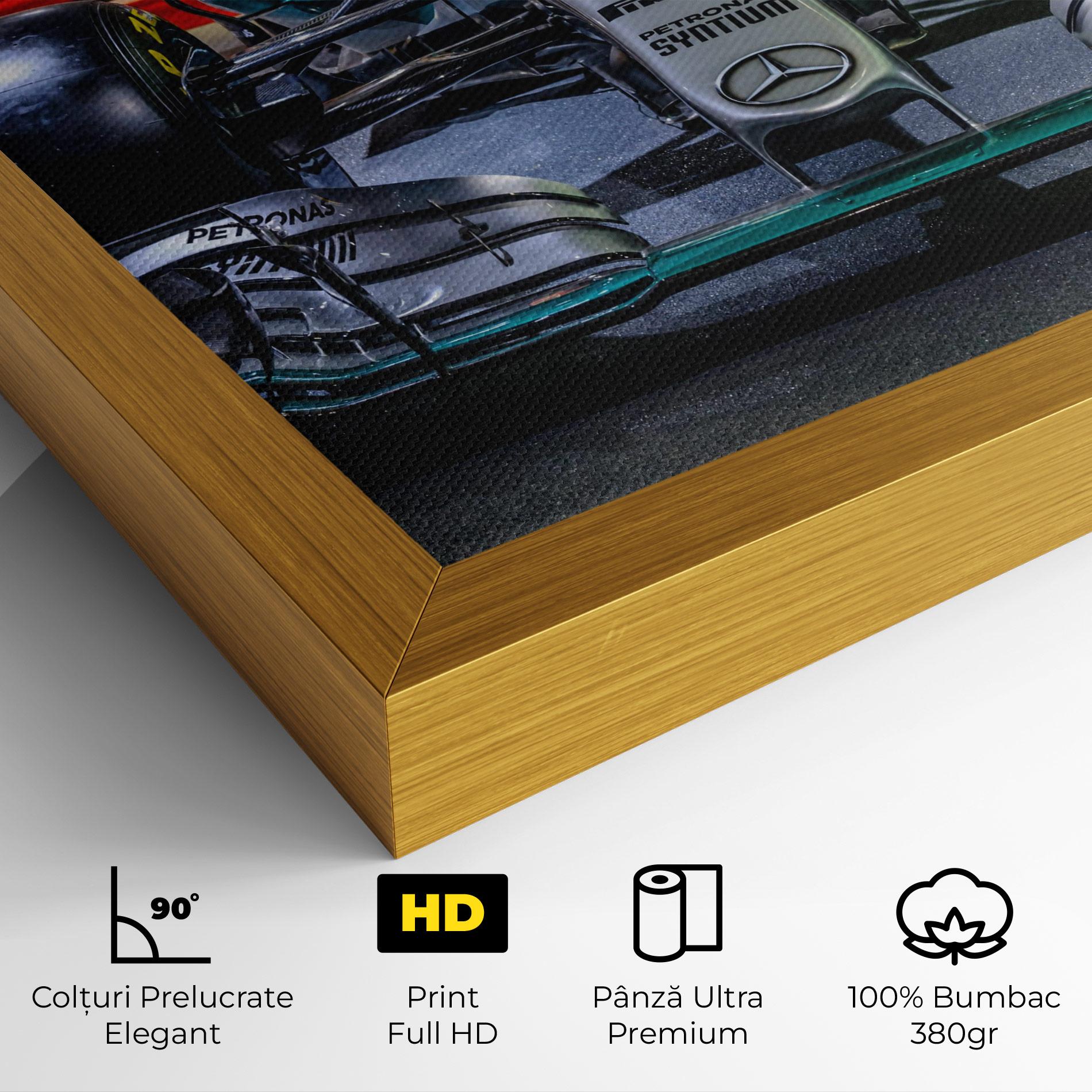 Tablou Canvas Black Green F1 mockup 4