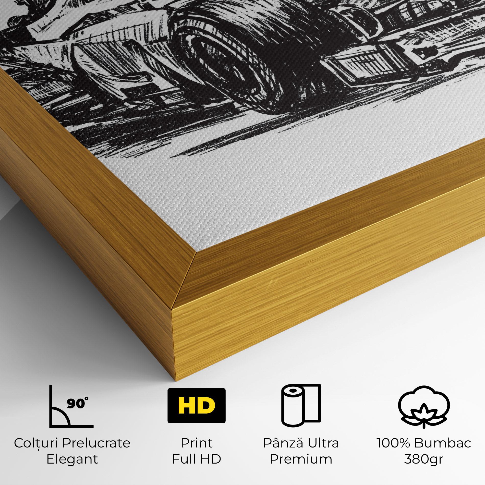 Tablou Canvas Black Line F1 mockup 4