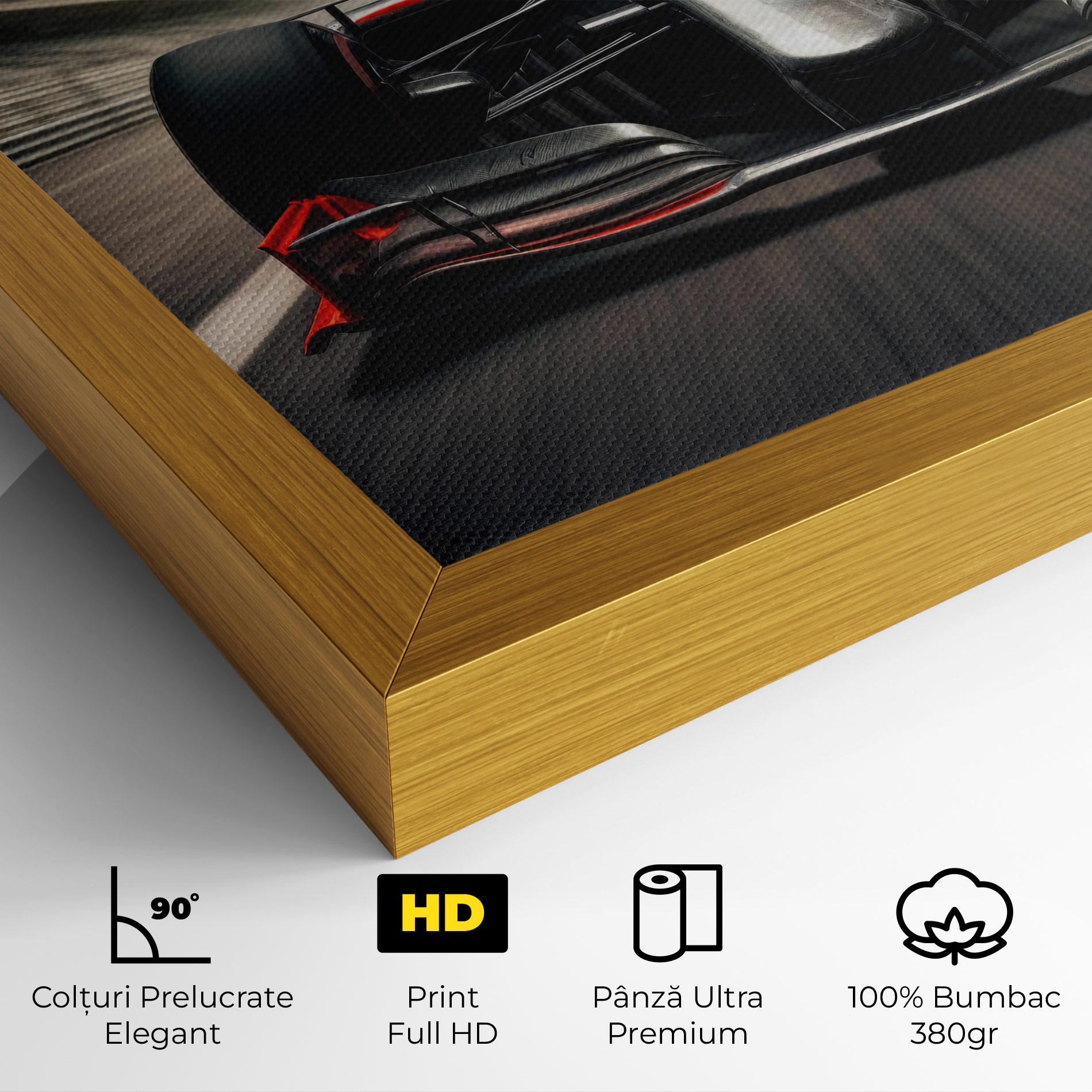 Tablou Canvas Black Red F1 mockup 4