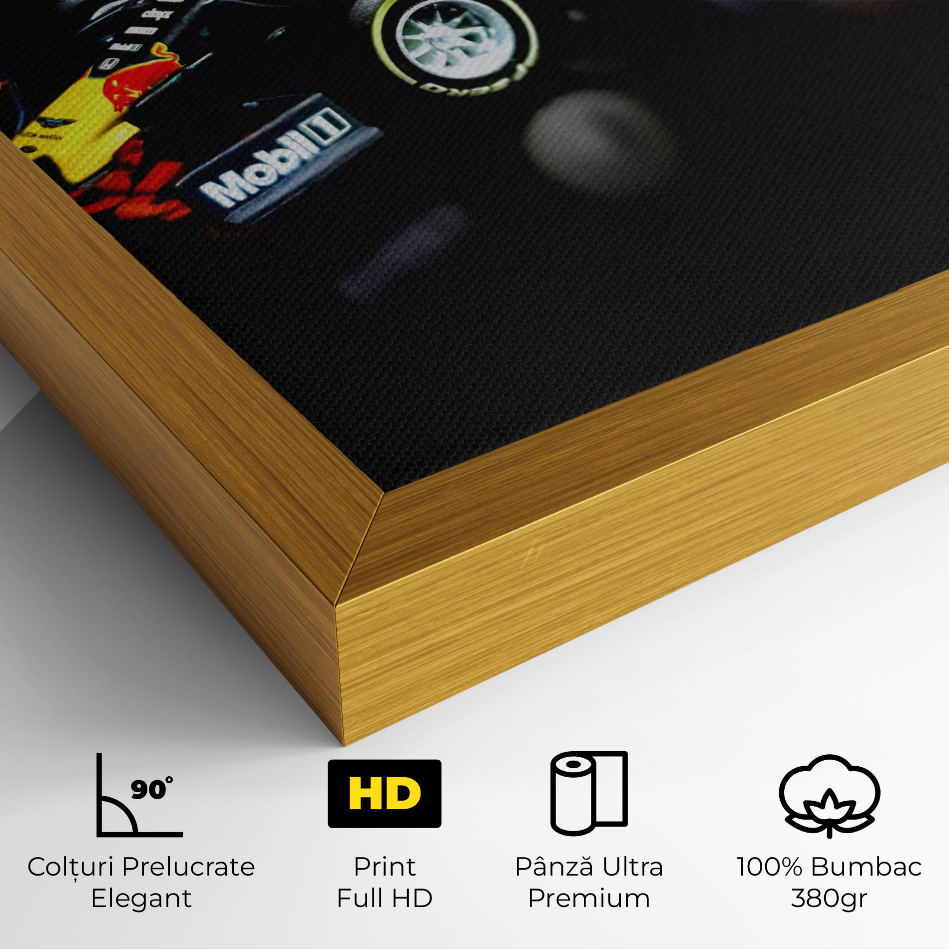 Tablou Canvas Black Yellow F1 mockup 4