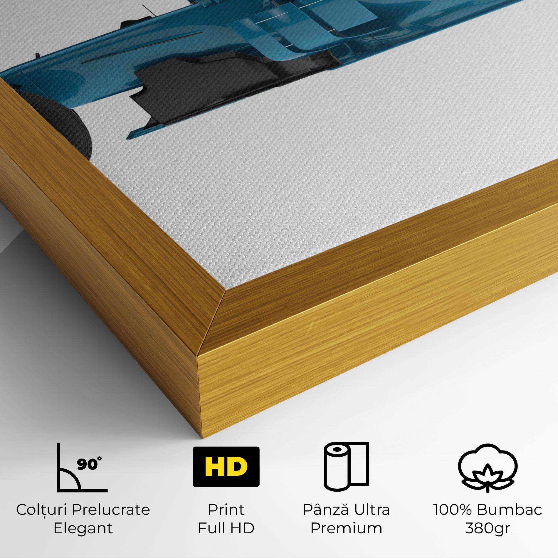 Tablou Canvas Blue F1 Toy mockup 4