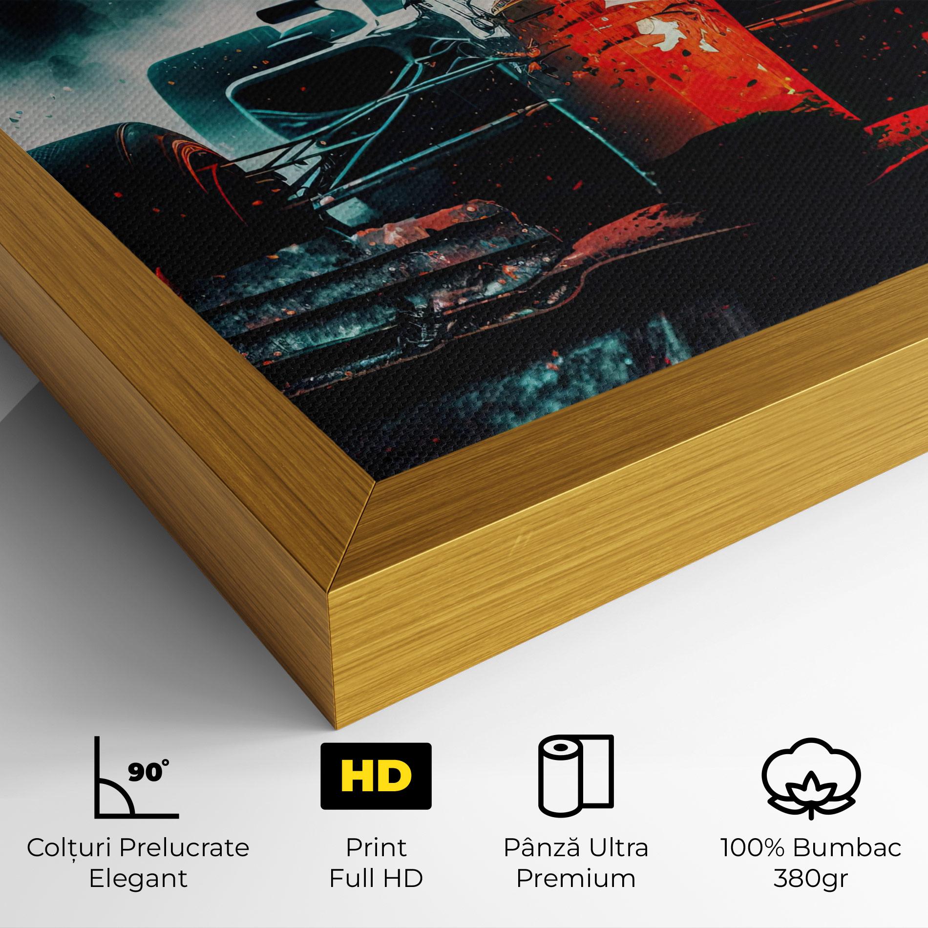 Tablou Canvas Blue Red F1 mockup 4