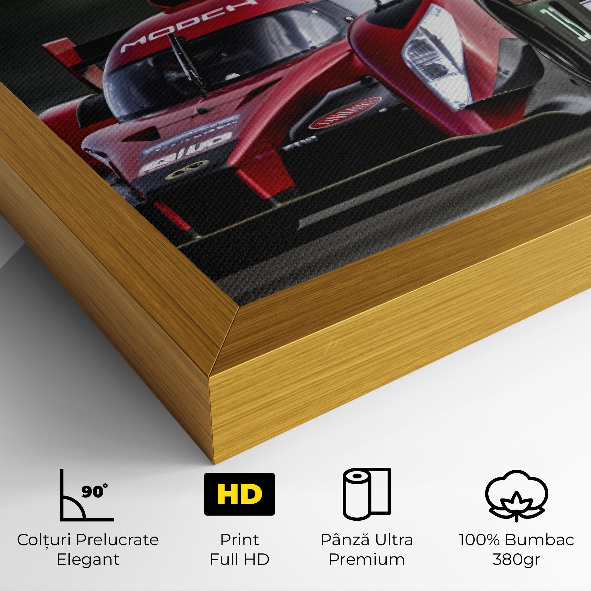 Tablou Canvas Red Racing Cars mockup 4