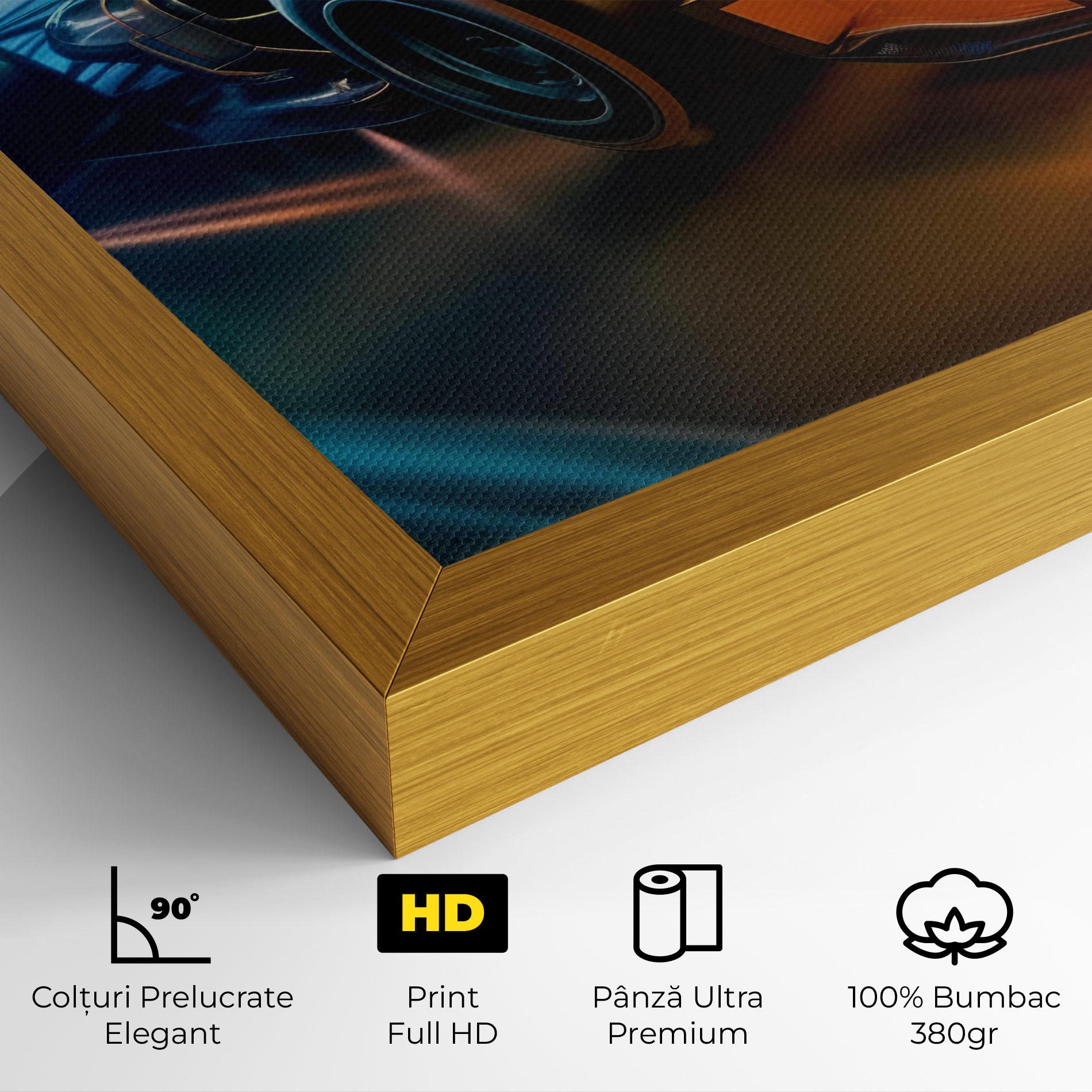 Tablou Canvas Yellow Blue F1 mockup 4