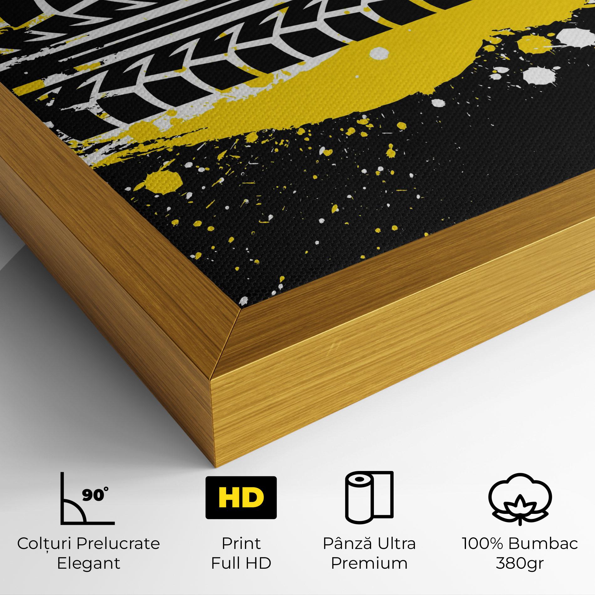Tablou Canvas Yellow Traces mockup 4