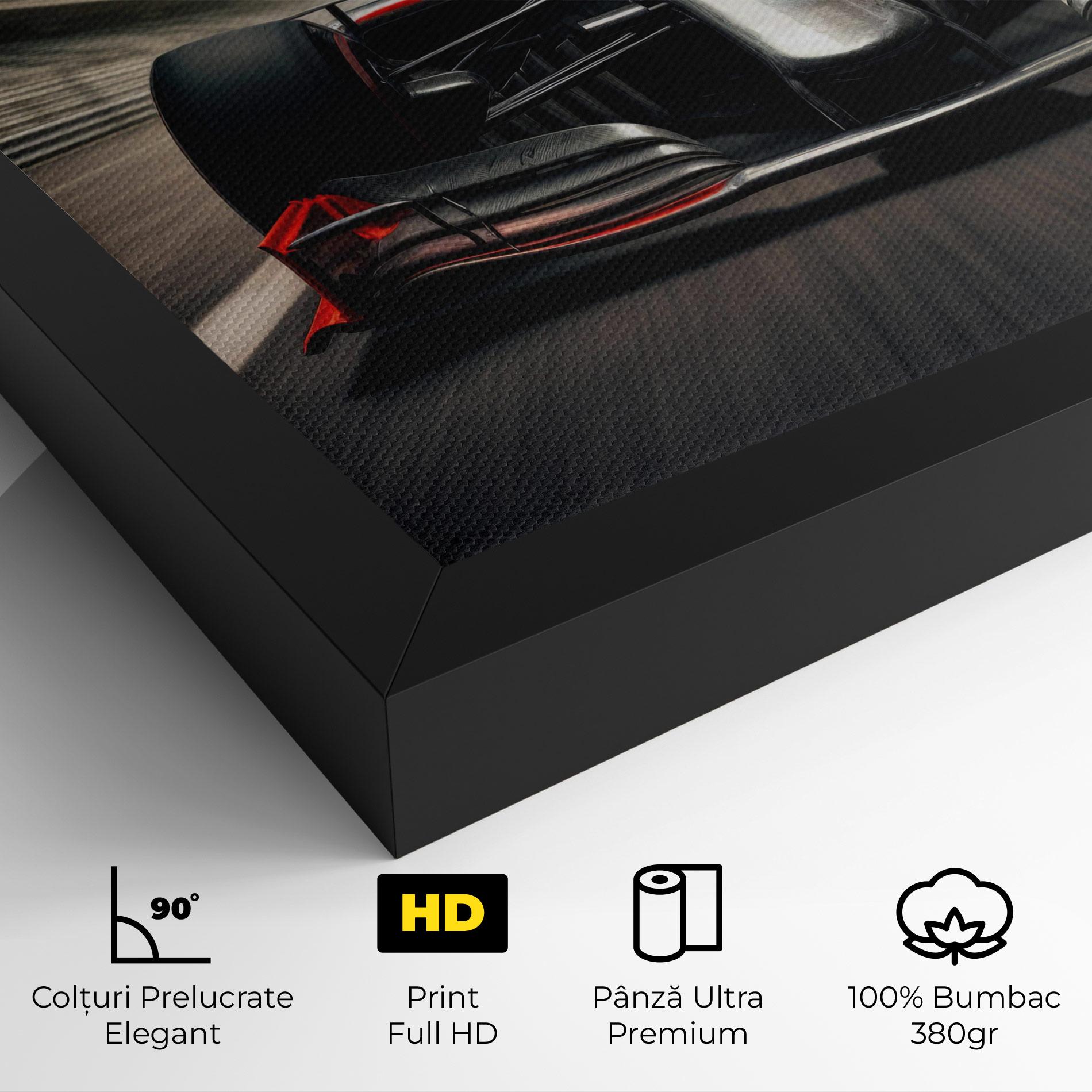 Tablou Canvas Black Red F1 mockup 4