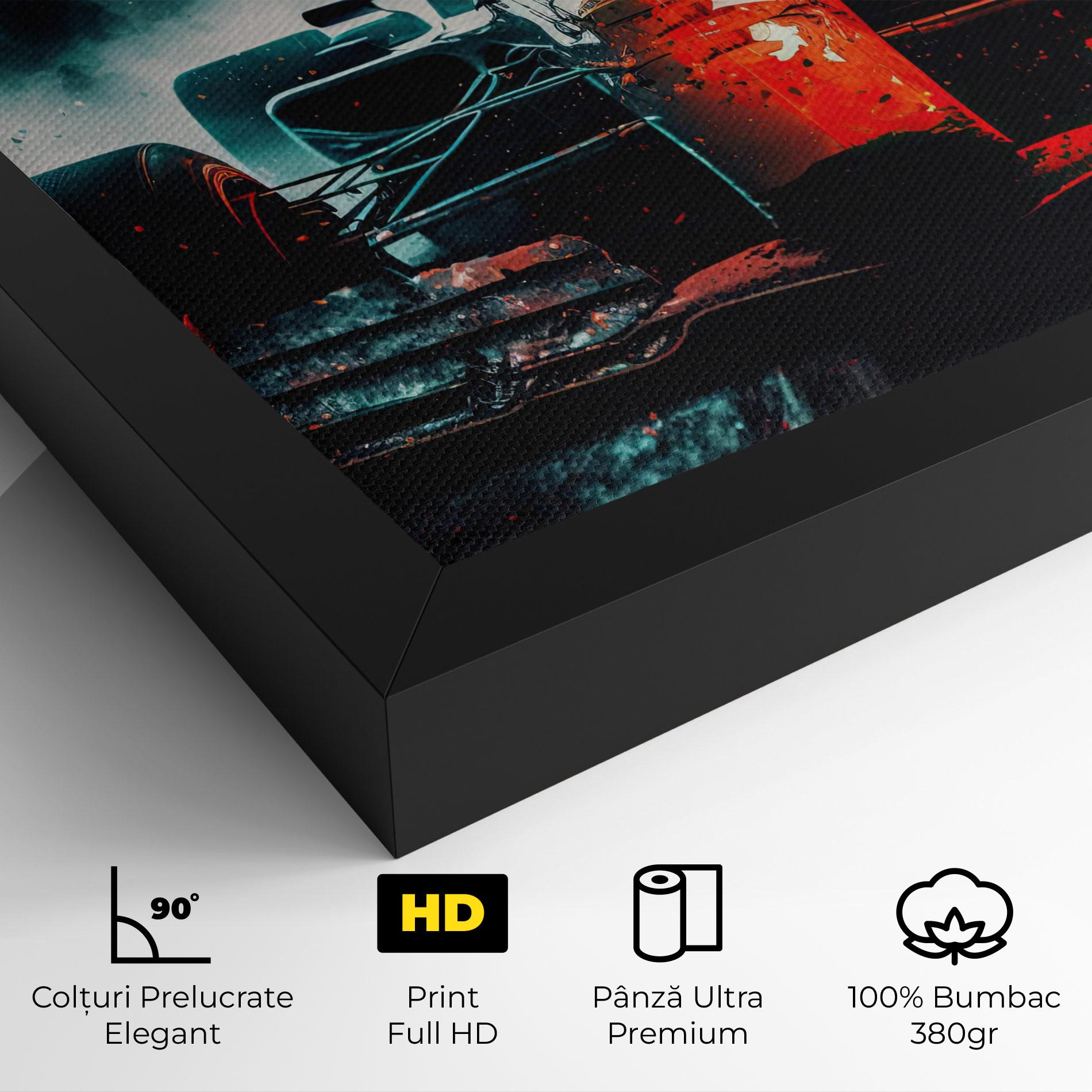 Tablou Canvas Blue Red F1 mockup 4