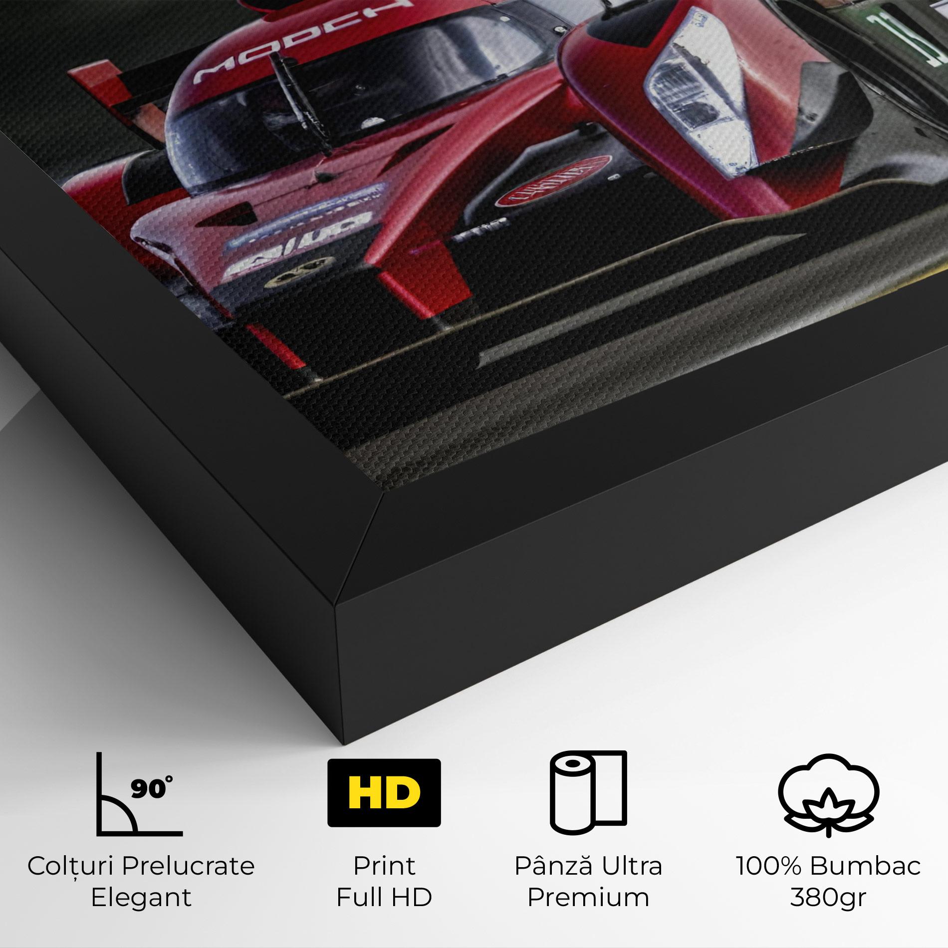 Tablou Canvas Red Racing Cars mockup 4