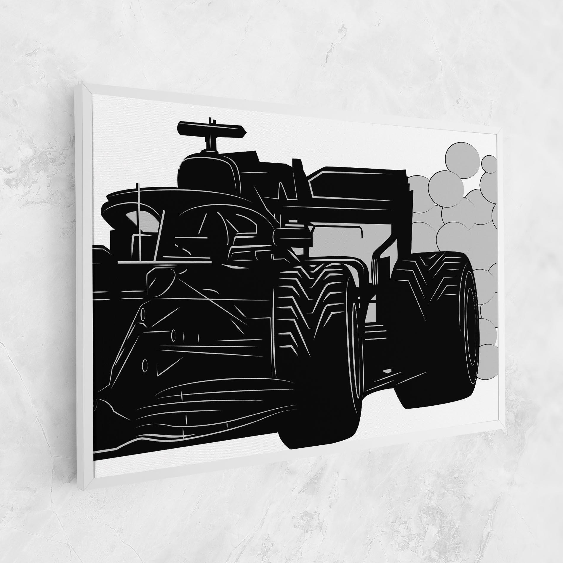 Tablou Canvas Car F1 Smoke mockup 1