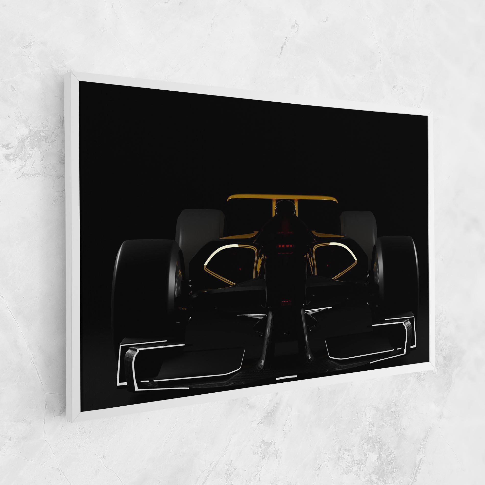 Tablou Canvas Dark F1 Car mockup 1