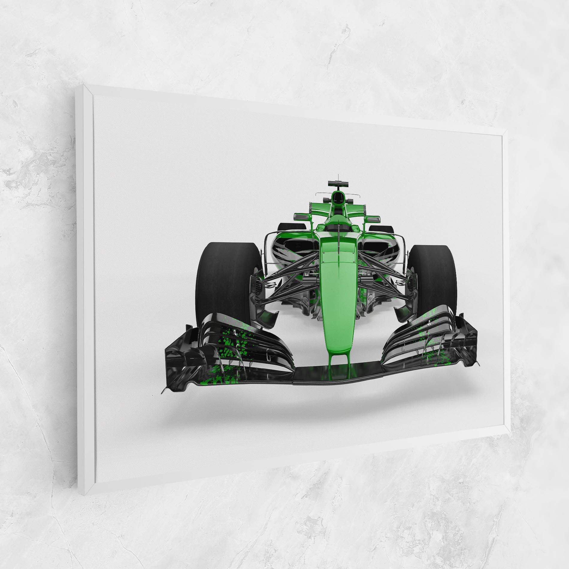 Tablou Canvas Green F1 Car mockup 1