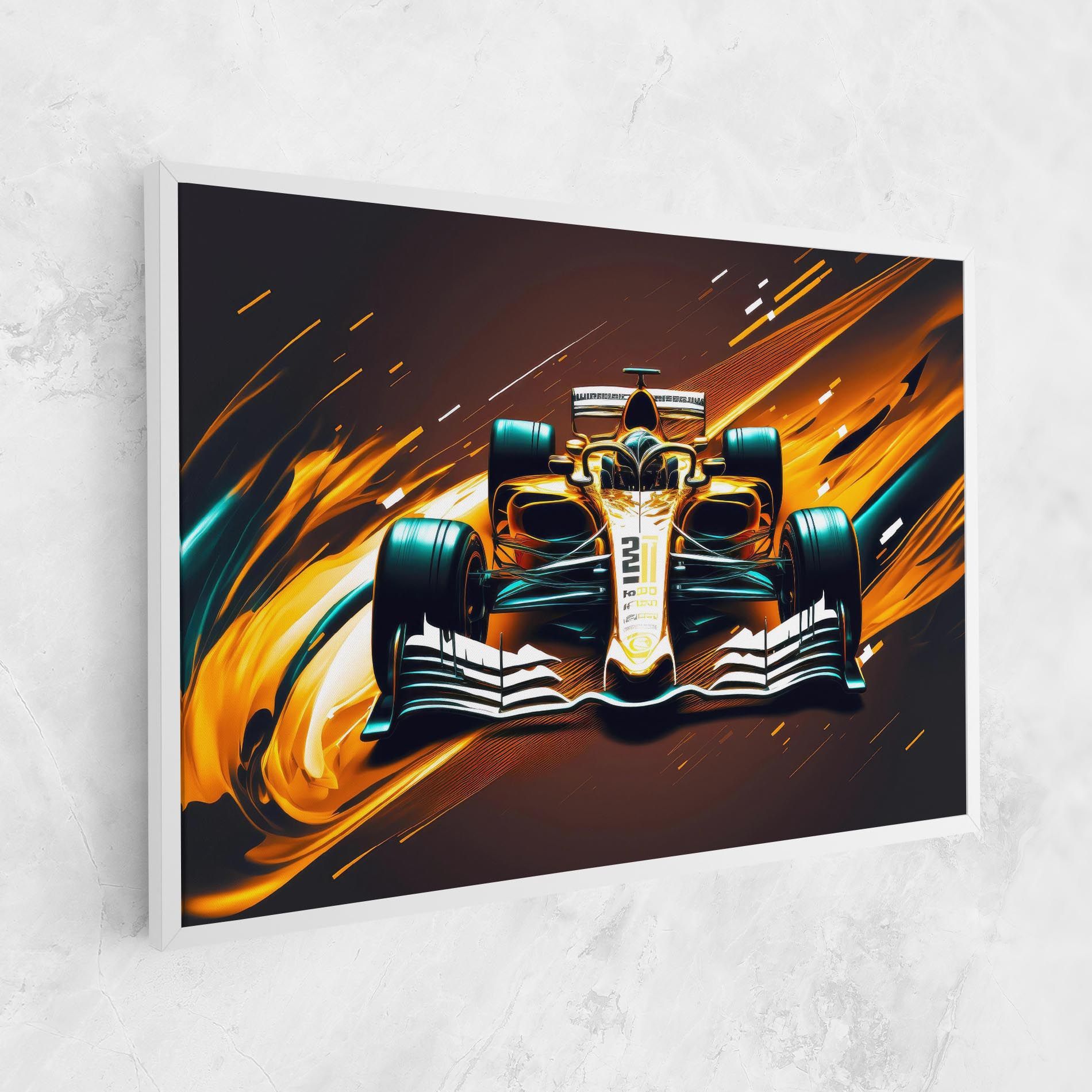 Orange Racing Car mockup 1