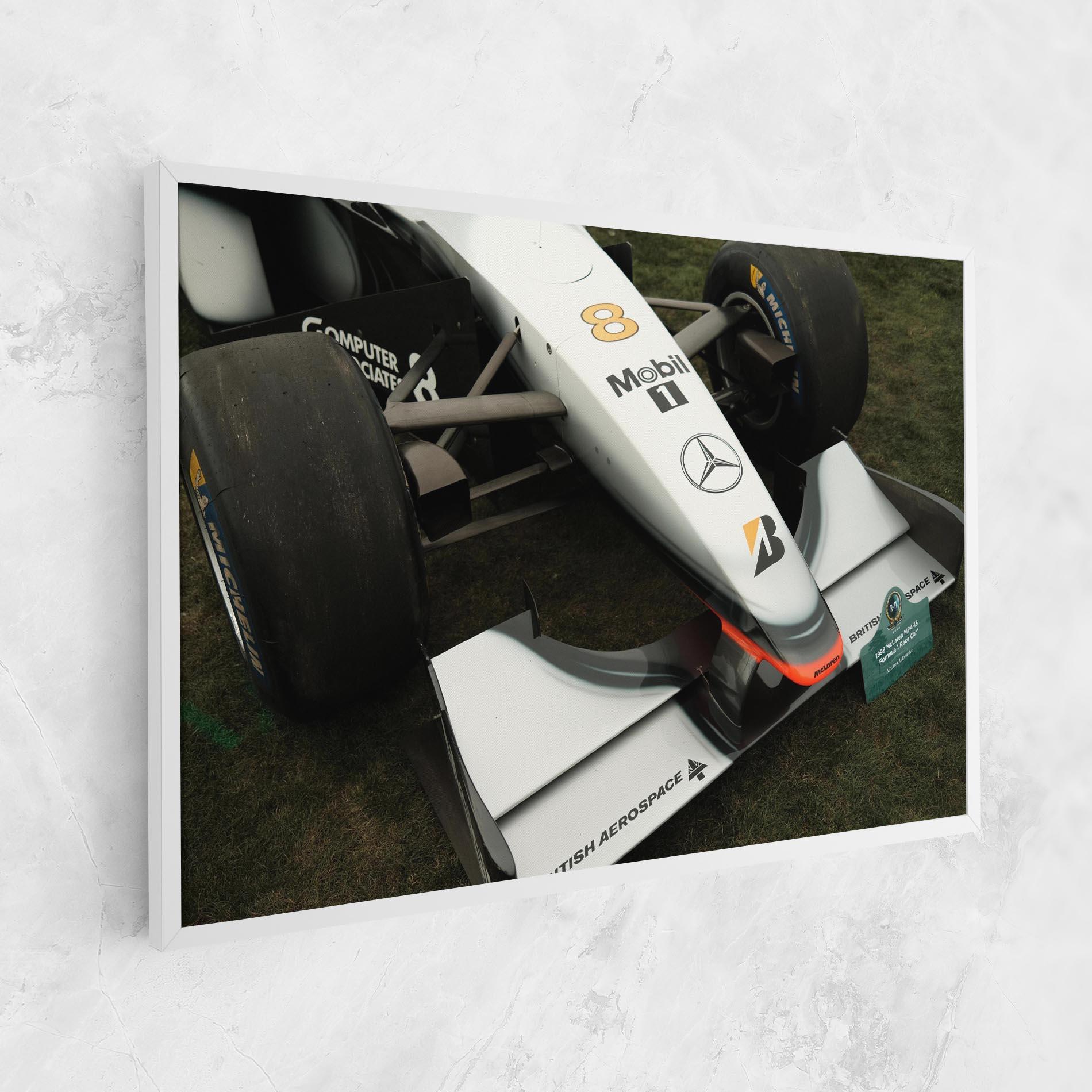 Tablou Canvas White F1 Car mockup 1