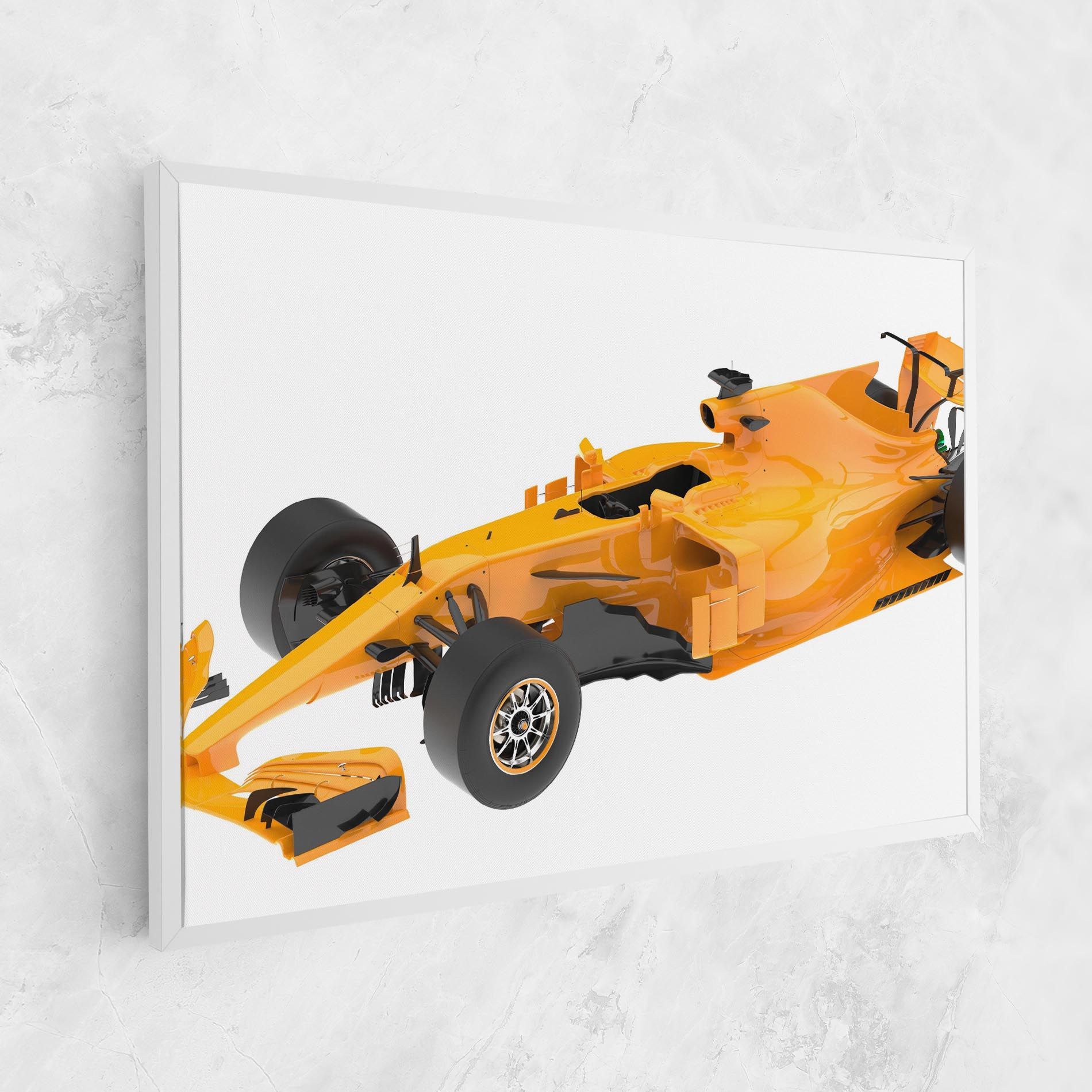 Yellow F1 Toy mockup 1