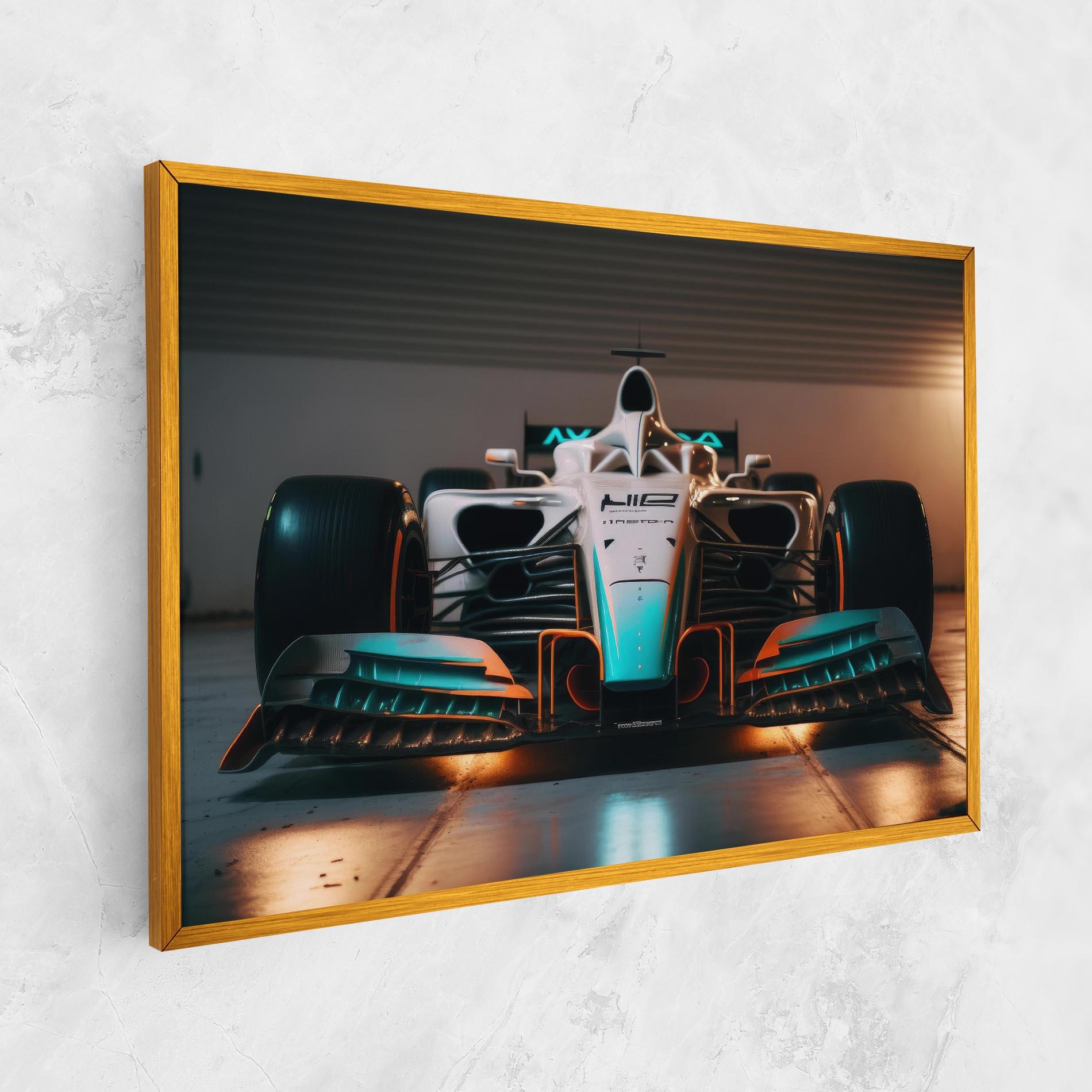 Tablou Canvas Blue White F1 mockup 1