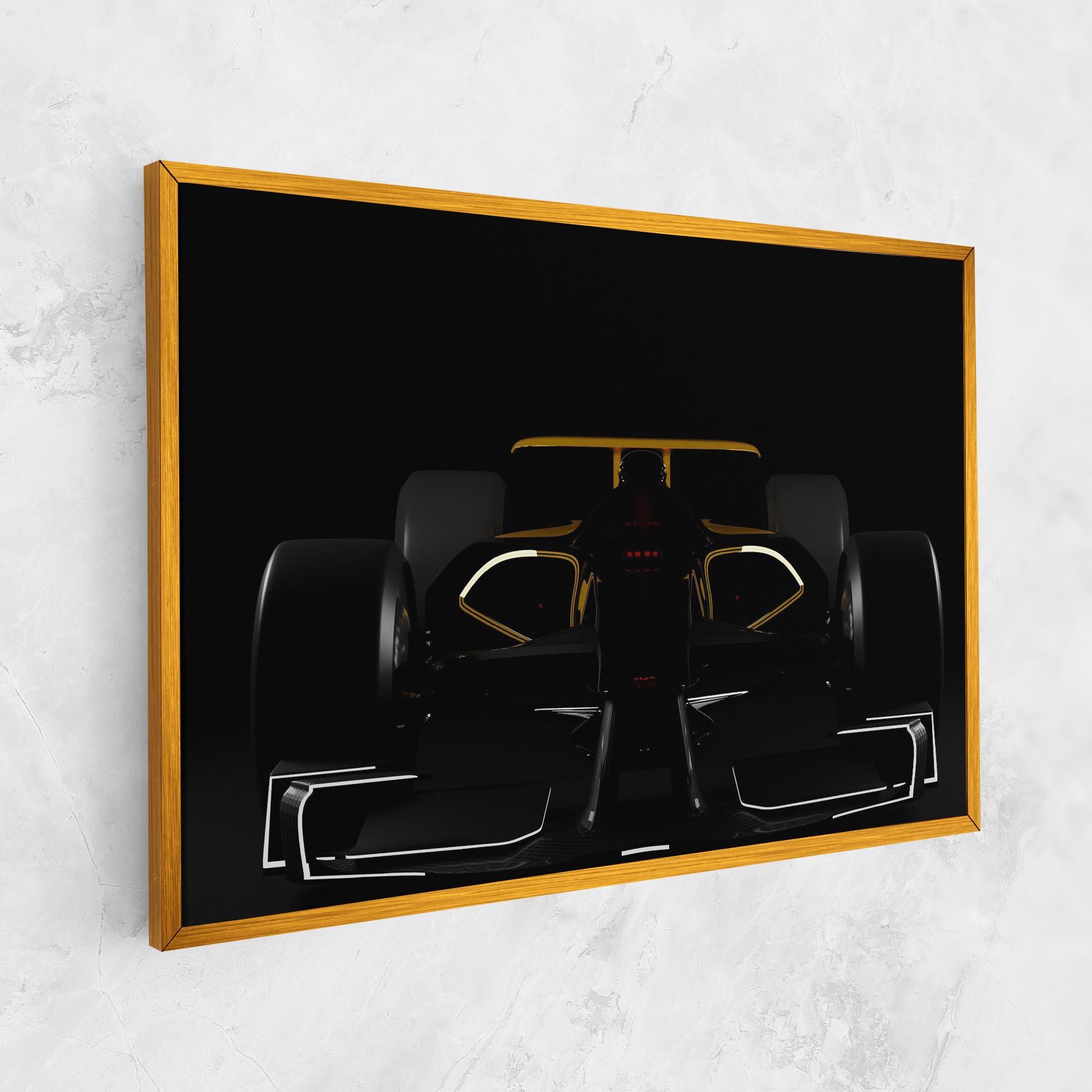 Tablou Canvas Dark F1 Car mockup 1