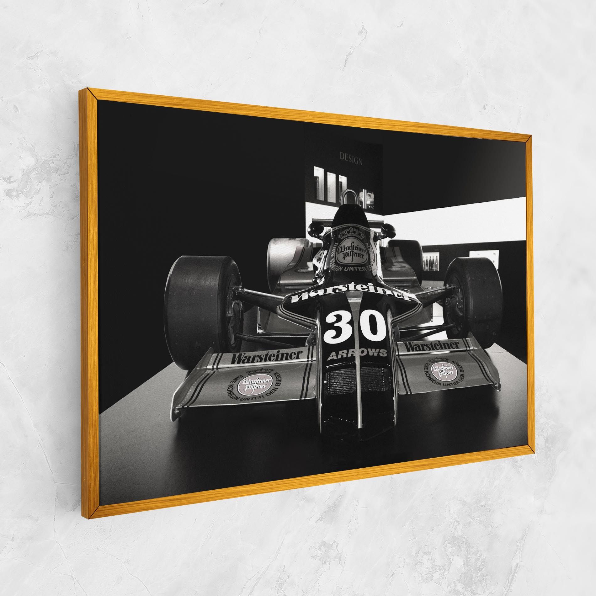Formula 1 Car Grey mockup 1
