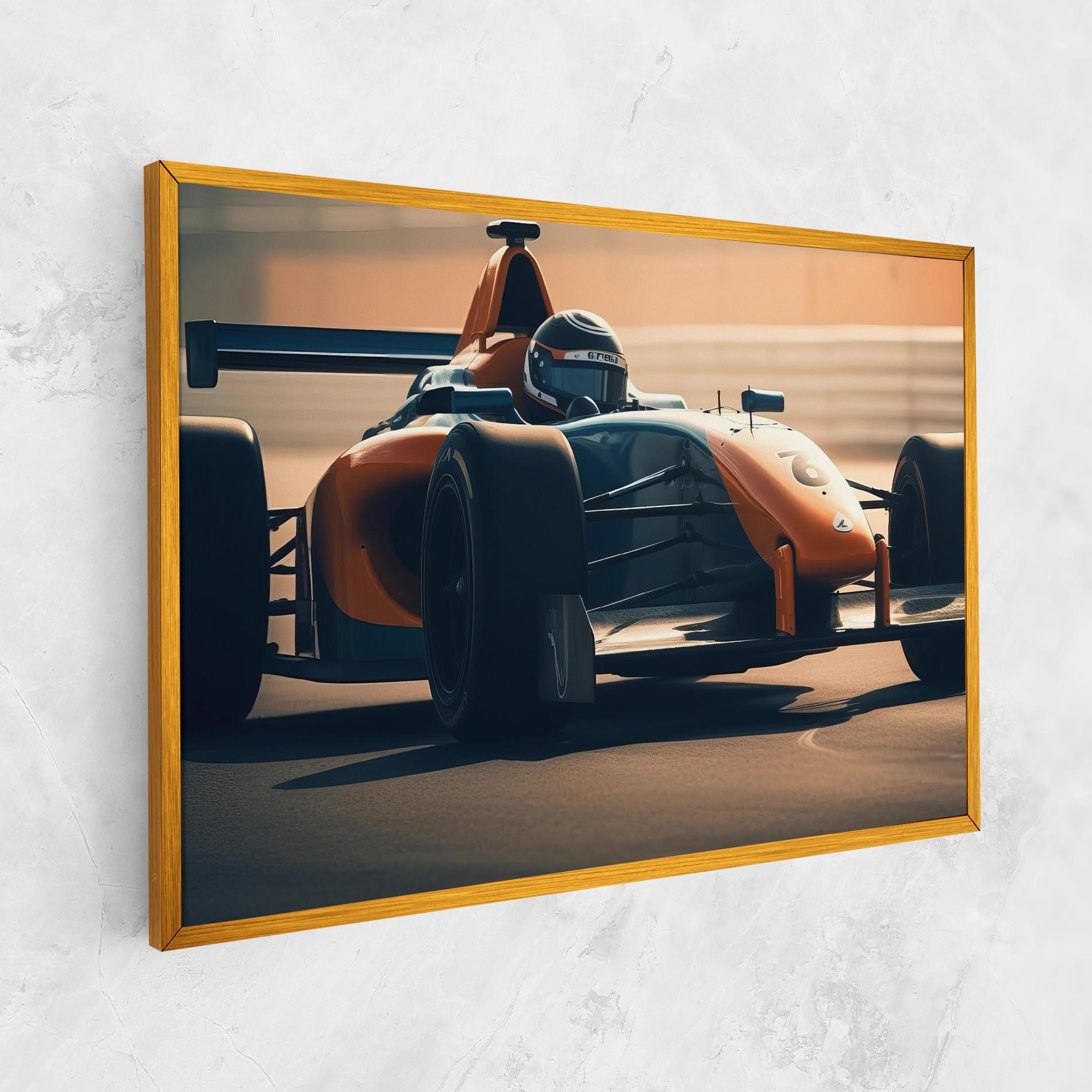 Tablou Canvas Orange Black F1 mockup 1