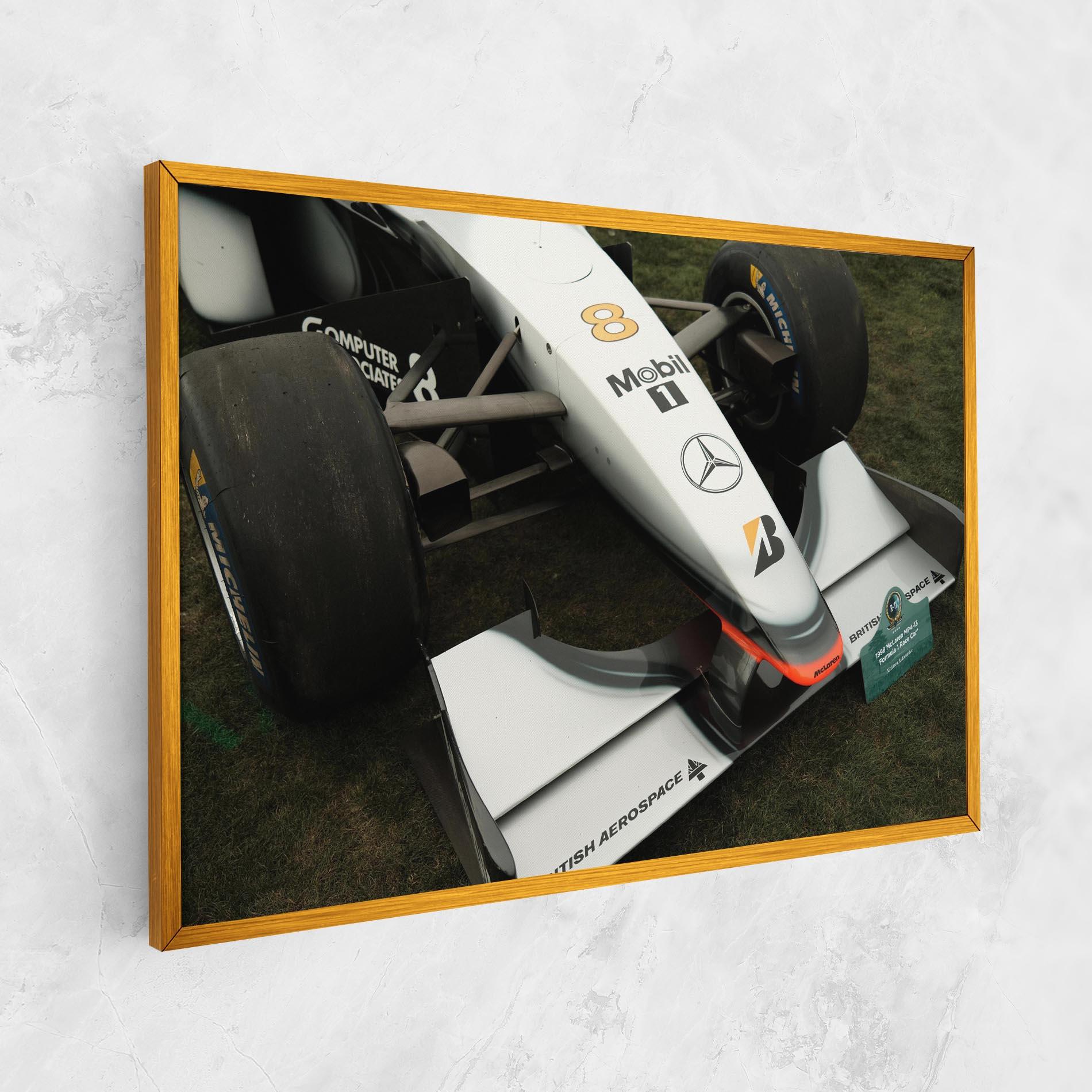 Tablou Canvas White F1 Car mockup 1