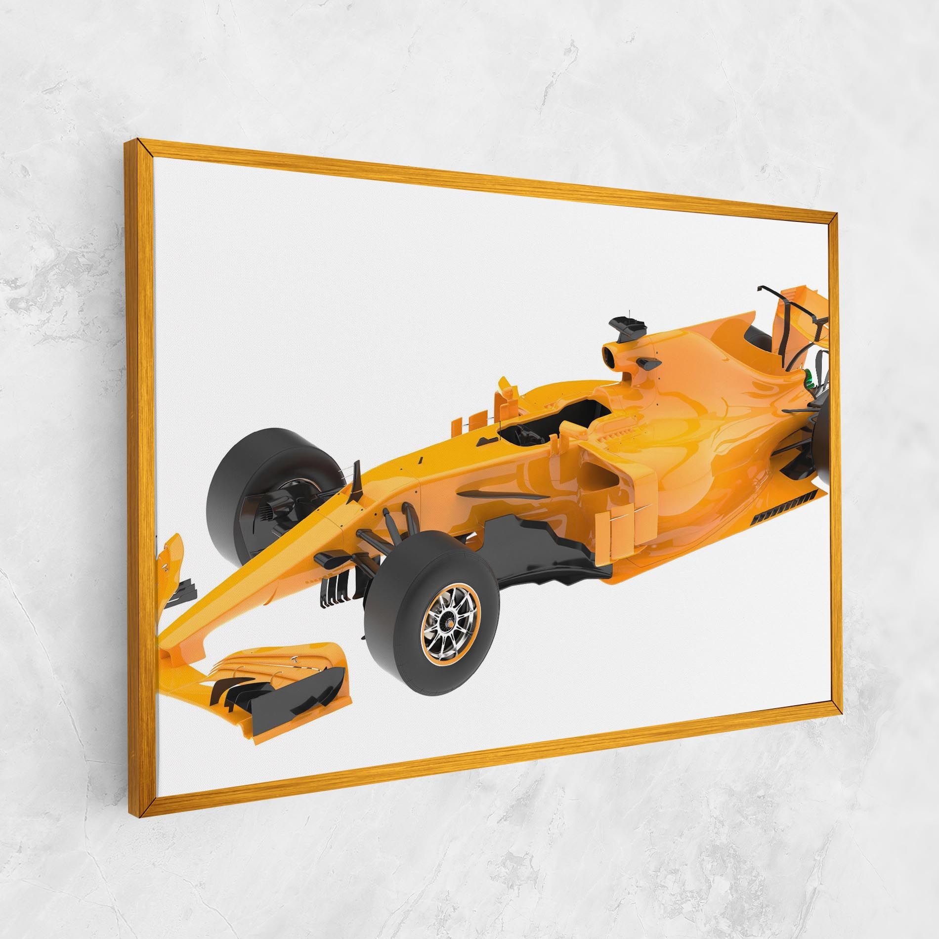 Yellow F1 Toy mockup 1