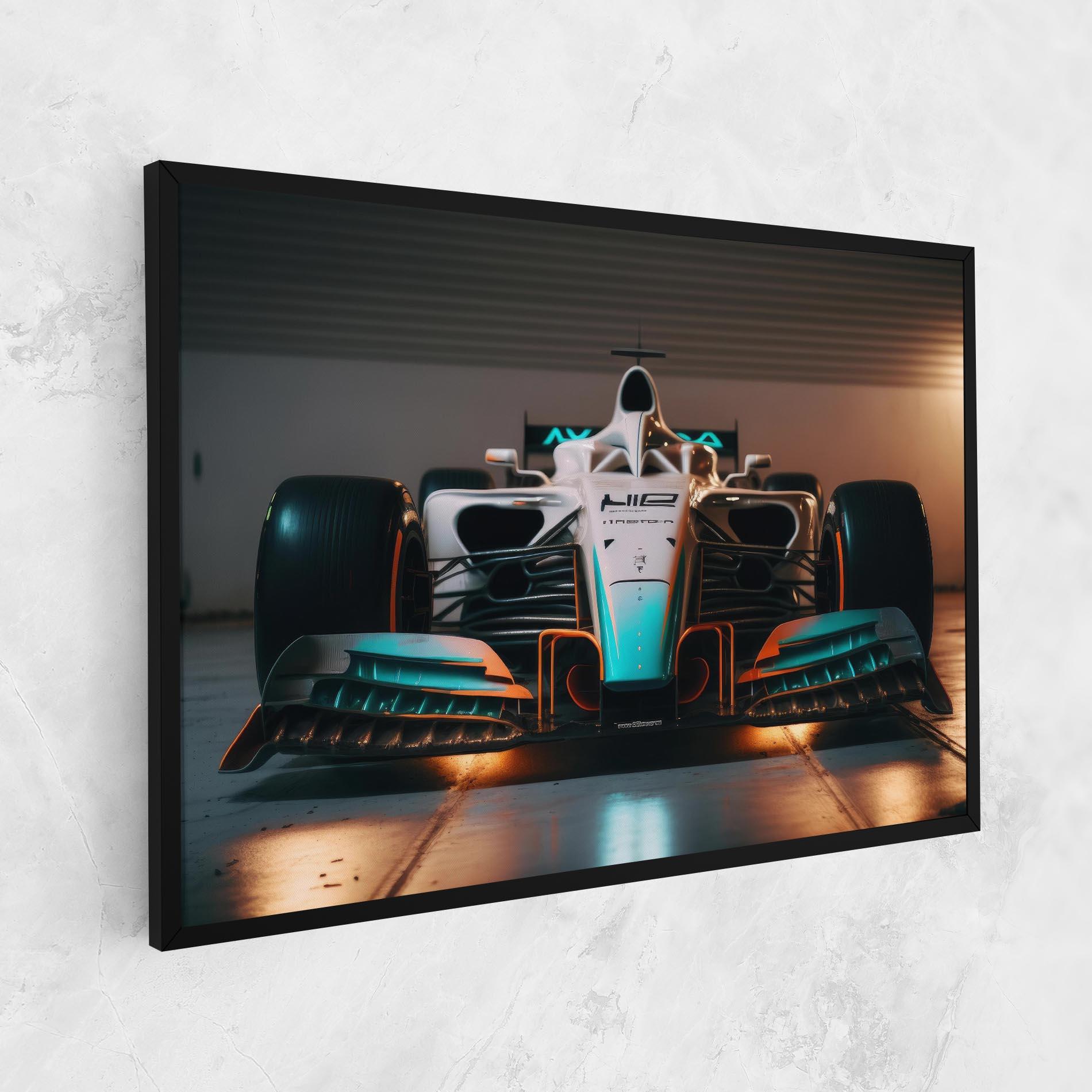 Tablou Canvas Blue White F1 mockup 1