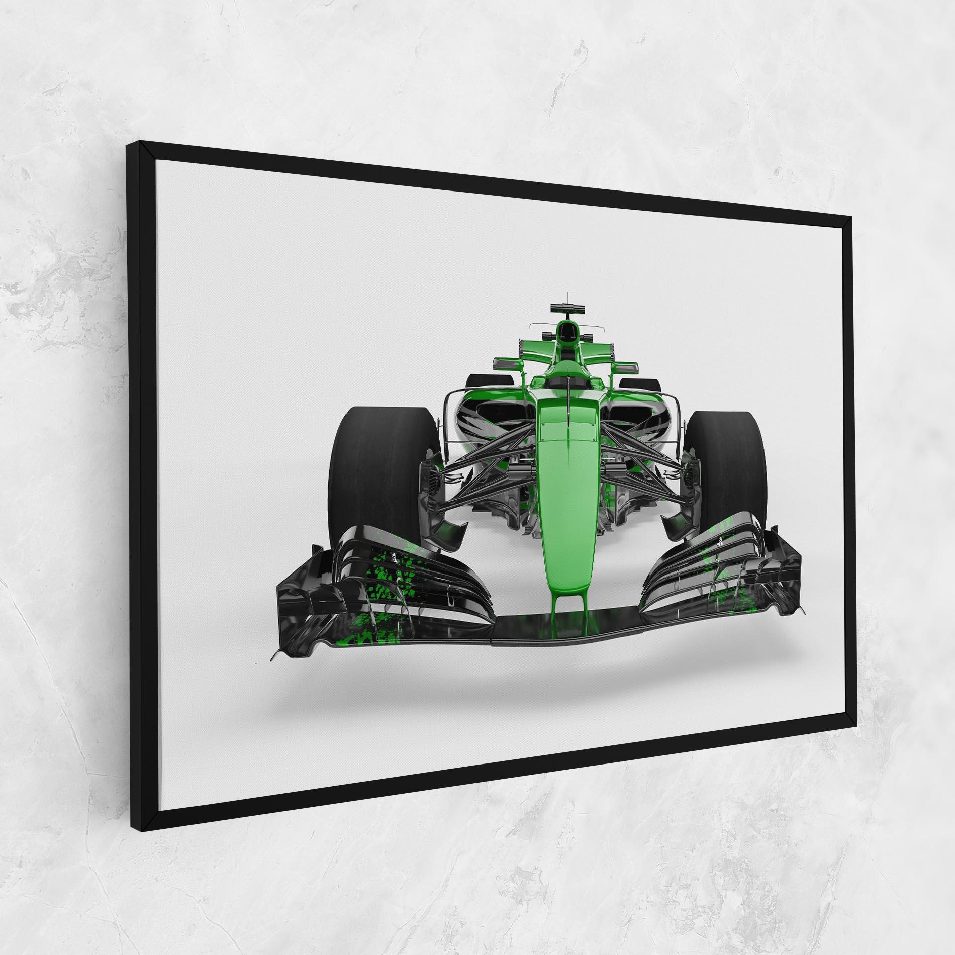 Tablou Canvas Green F1 Car mockup 1