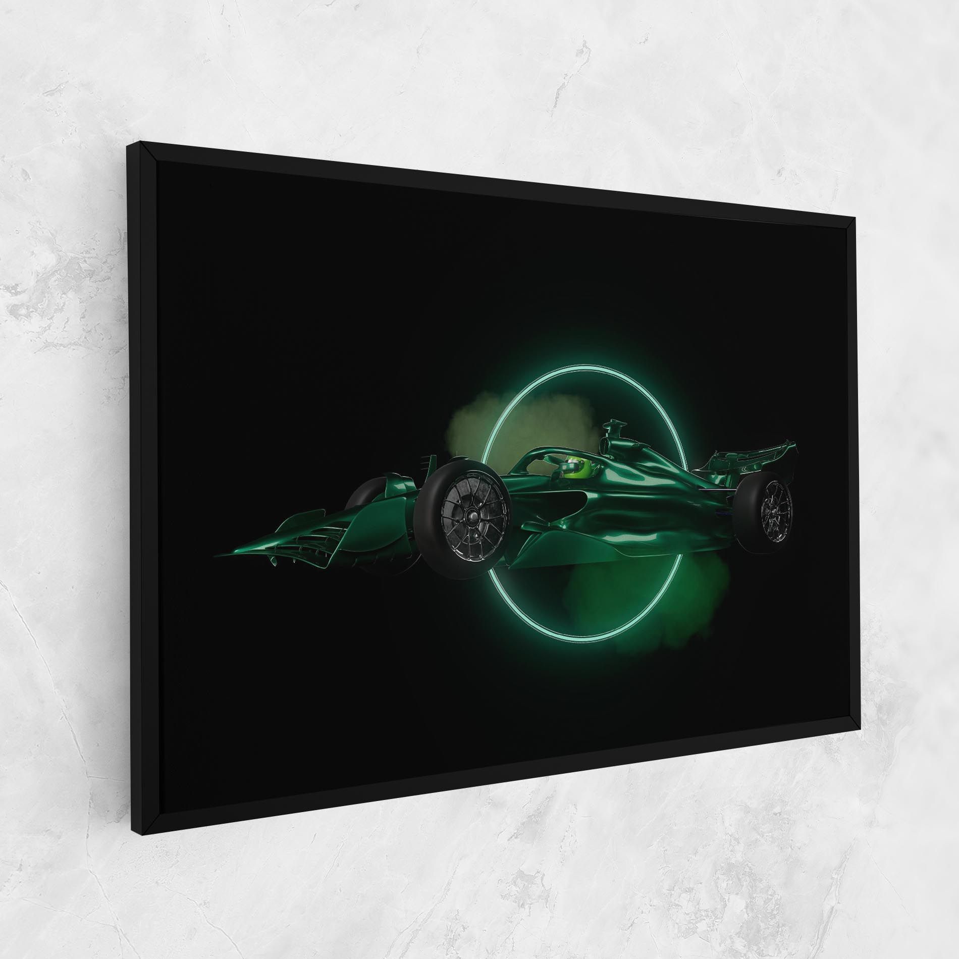 Green Racing Car mockup 1