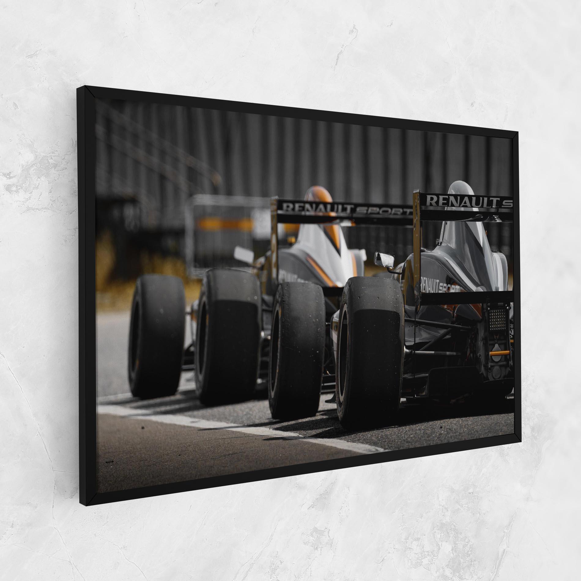 Tablou Canvas Grey F1 Cars mockup 1
