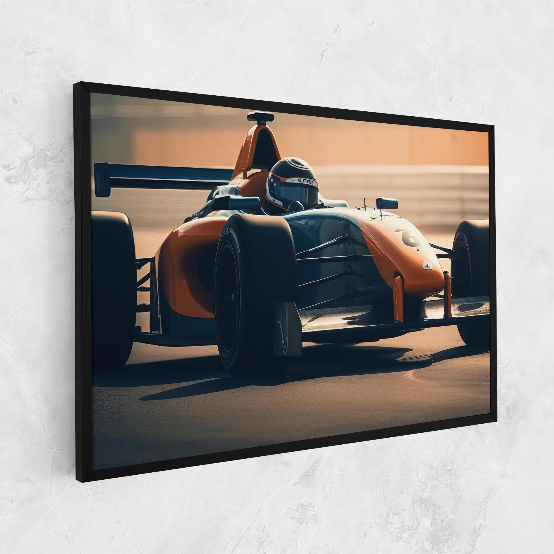 Tablou Canvas Orange Black F1 mockup 1